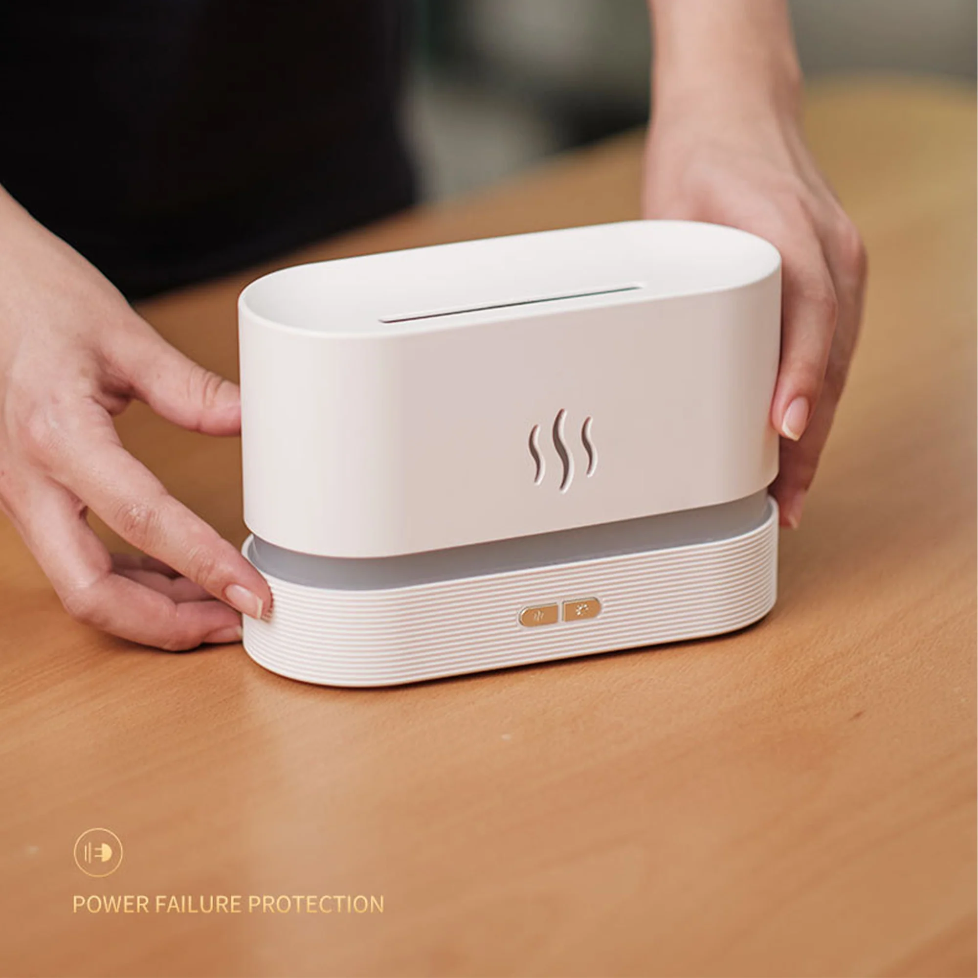 Simulated Flame Aromatherapy Diffuser