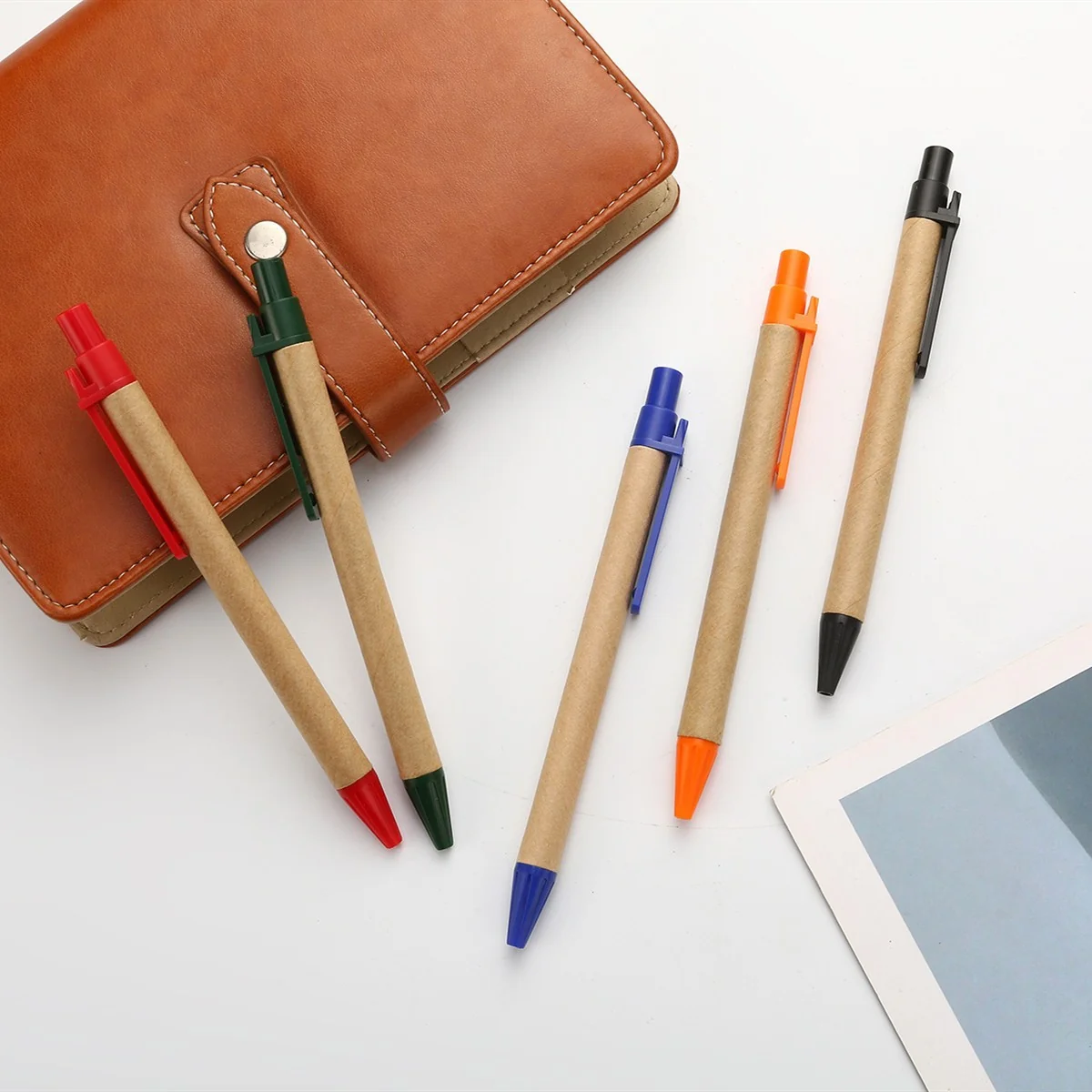 Eco-friendly Recycled Kraft Paper Retractable Pen