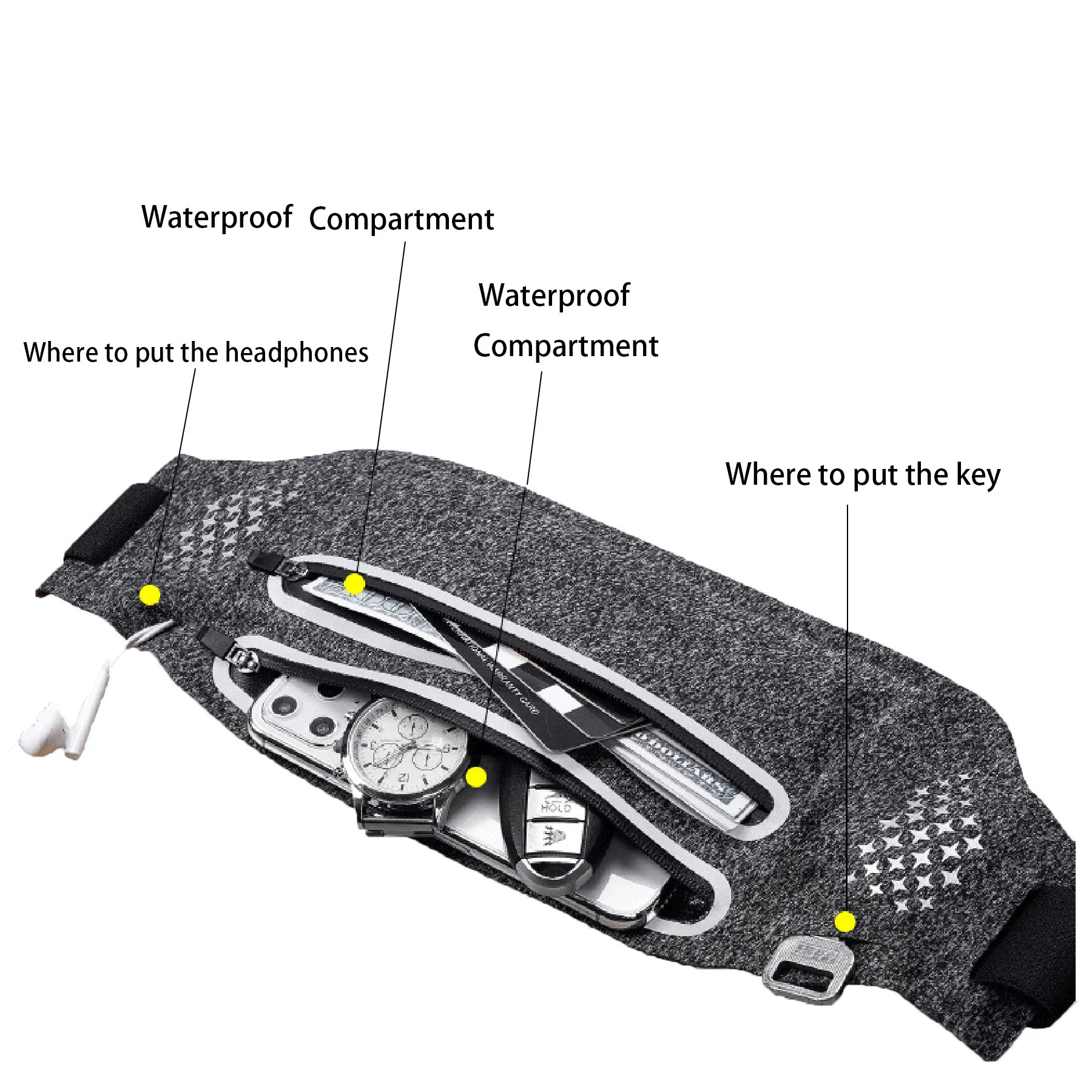 Adjustable Waterproof Sport Waist Pack