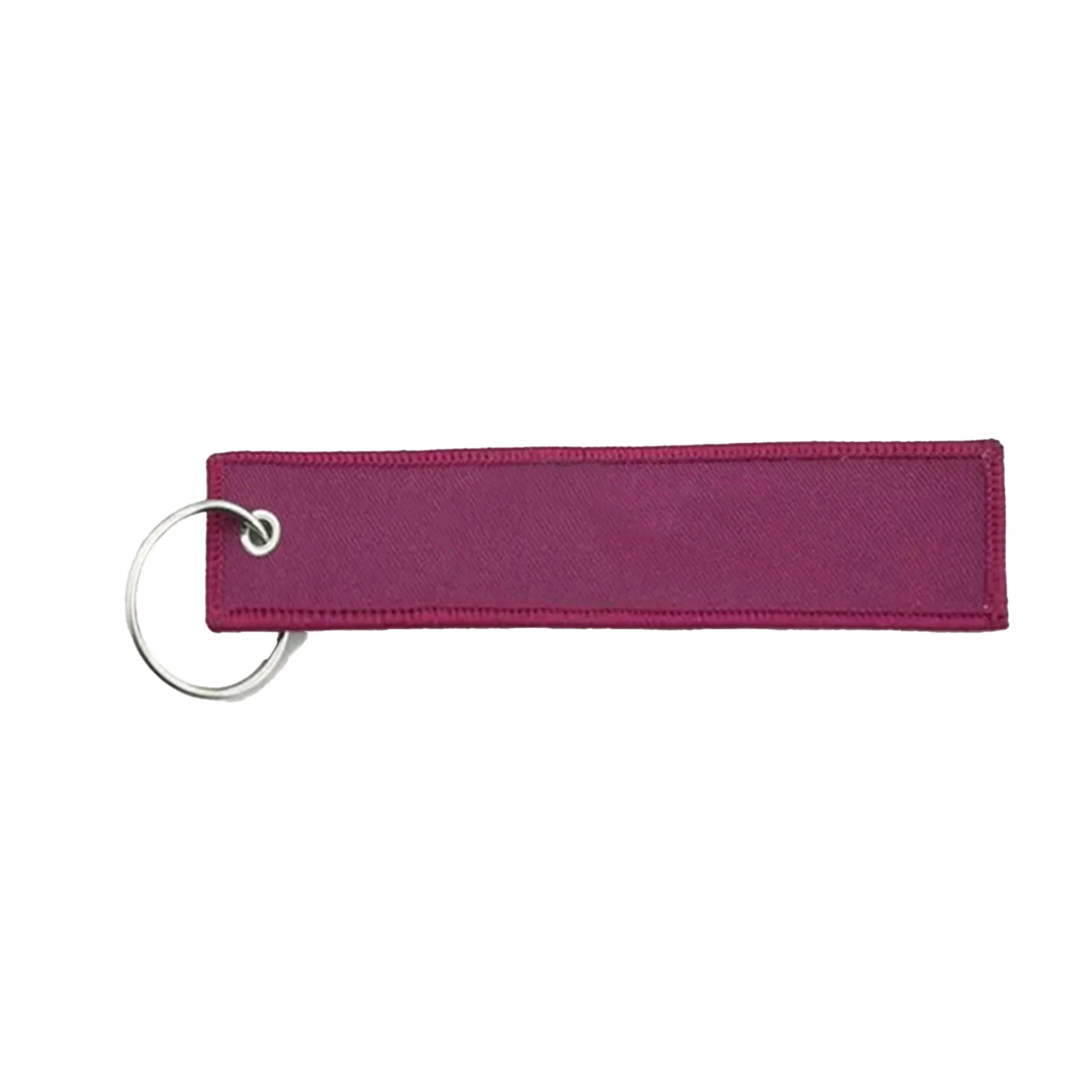 Purple Embroidery Tag Keychain