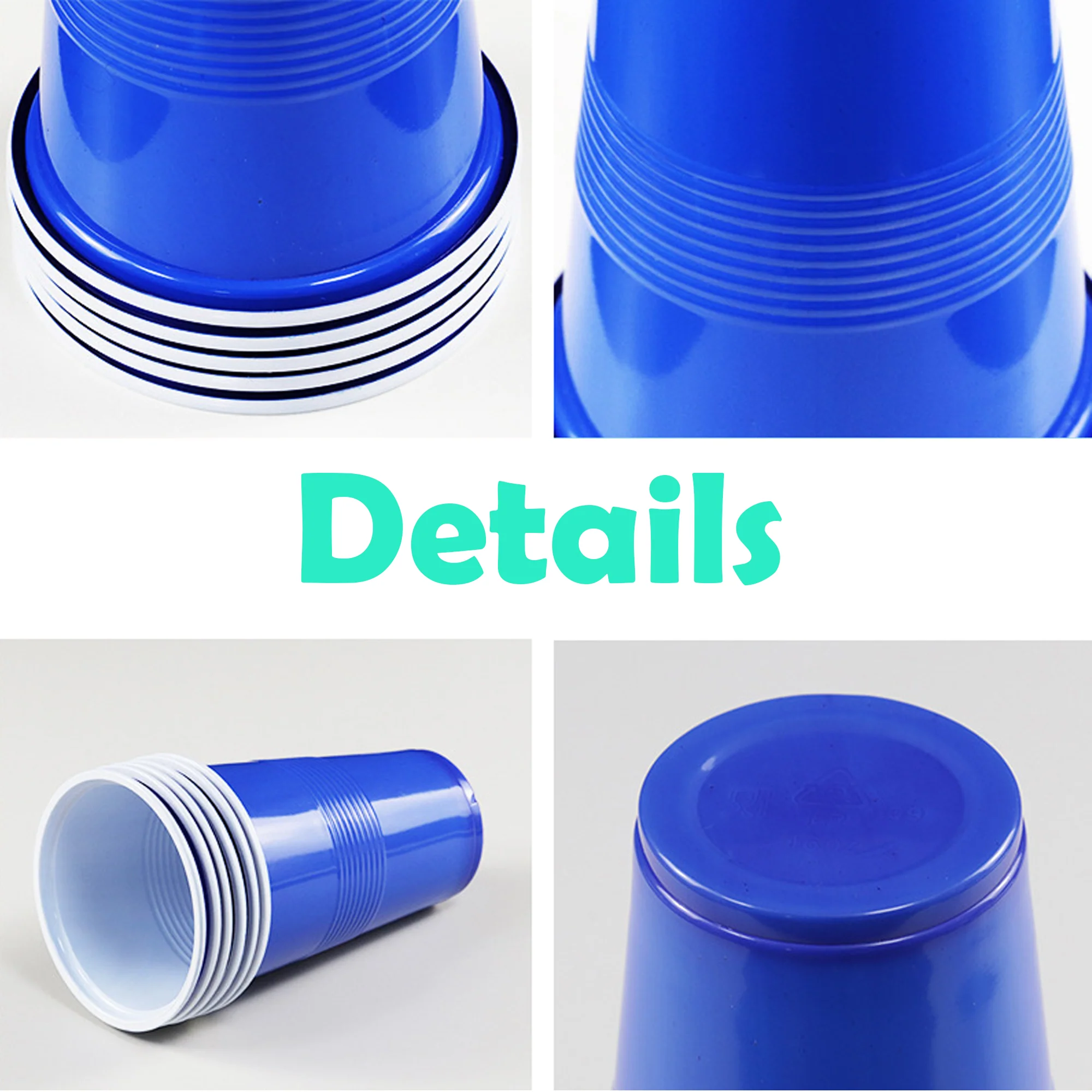 Double-Layered Double-Color Plastic Cup
