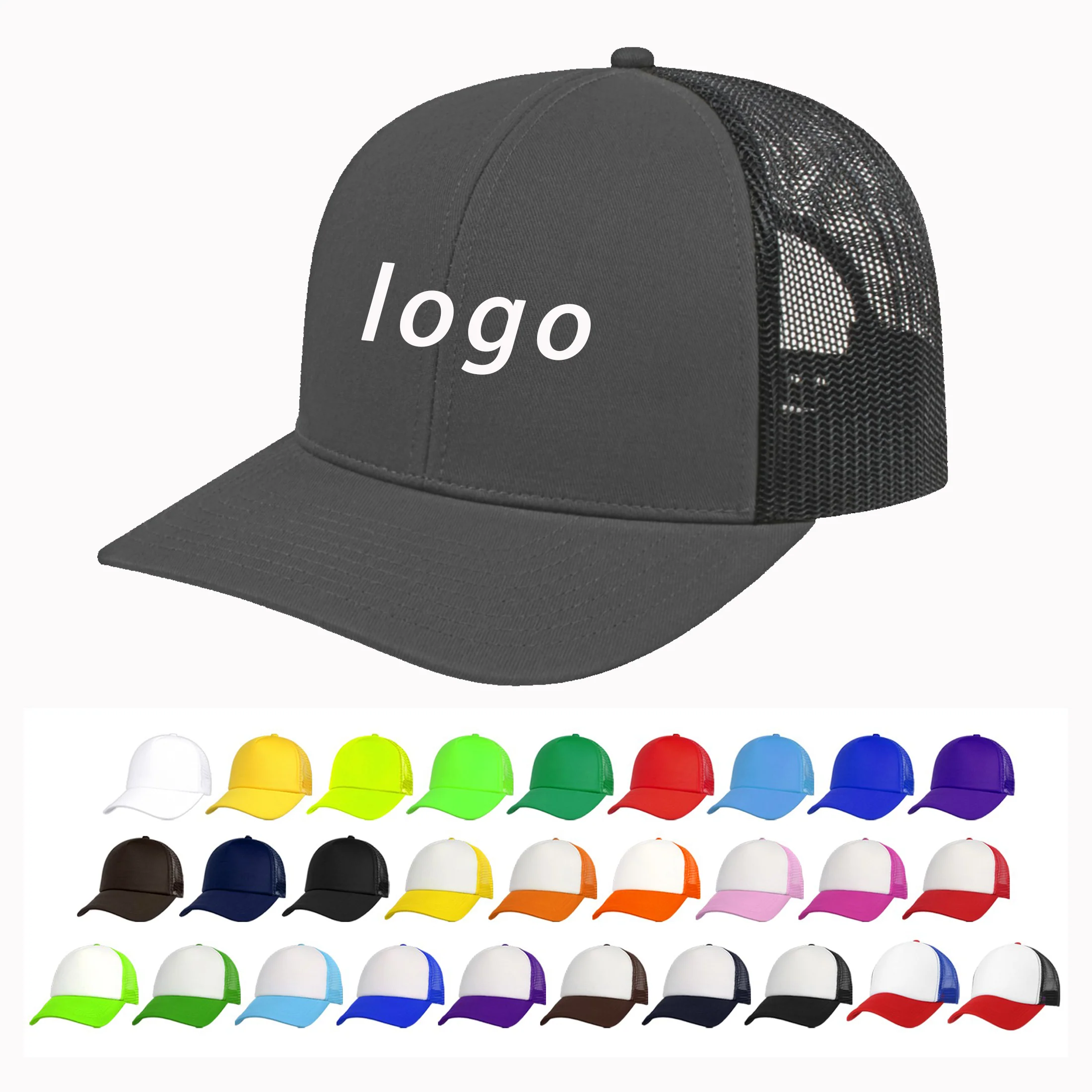 6 Panel Low Profile Trucker Cap