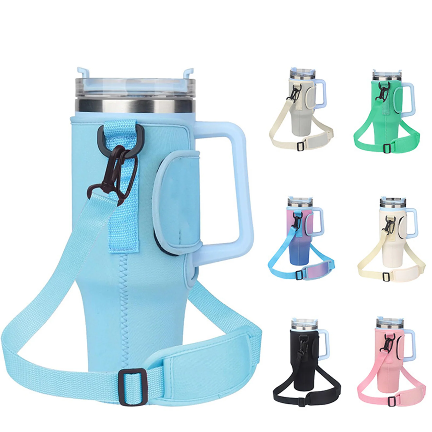 40 OZ Bottle Pouch Holder With Adjustable Strap
