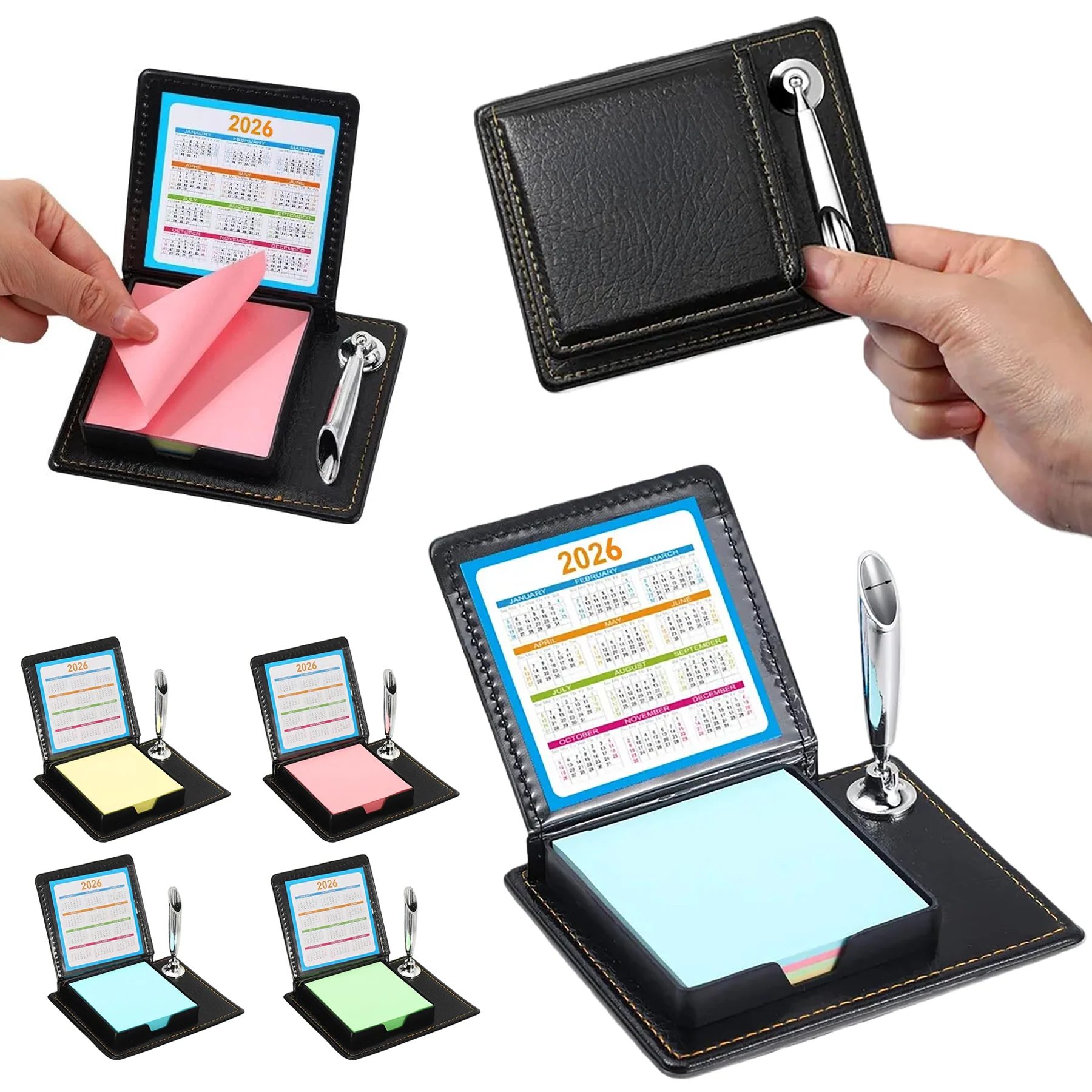 PU Leather Sticky Note Holder Set