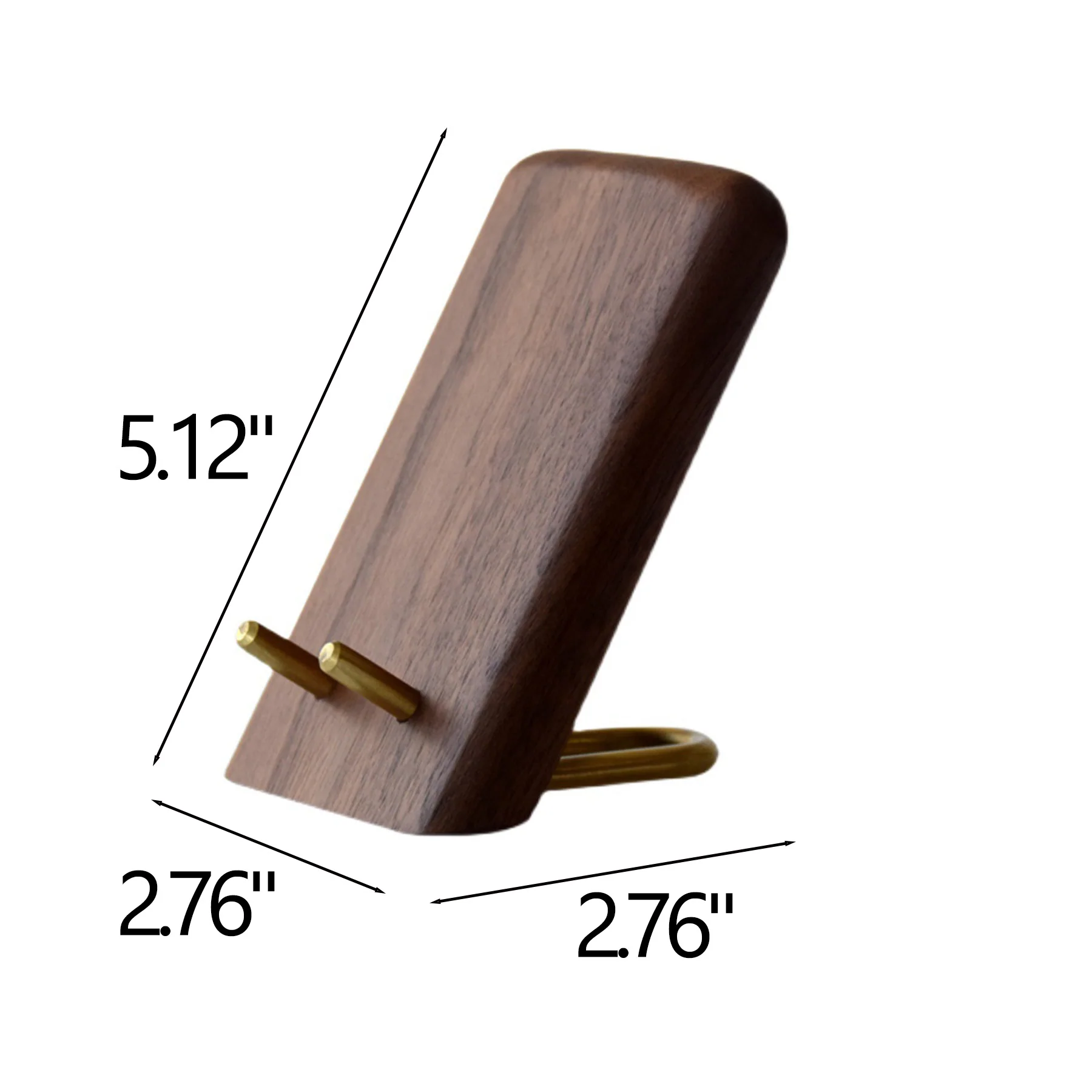 Black Walnut Wooden Phone Stand
