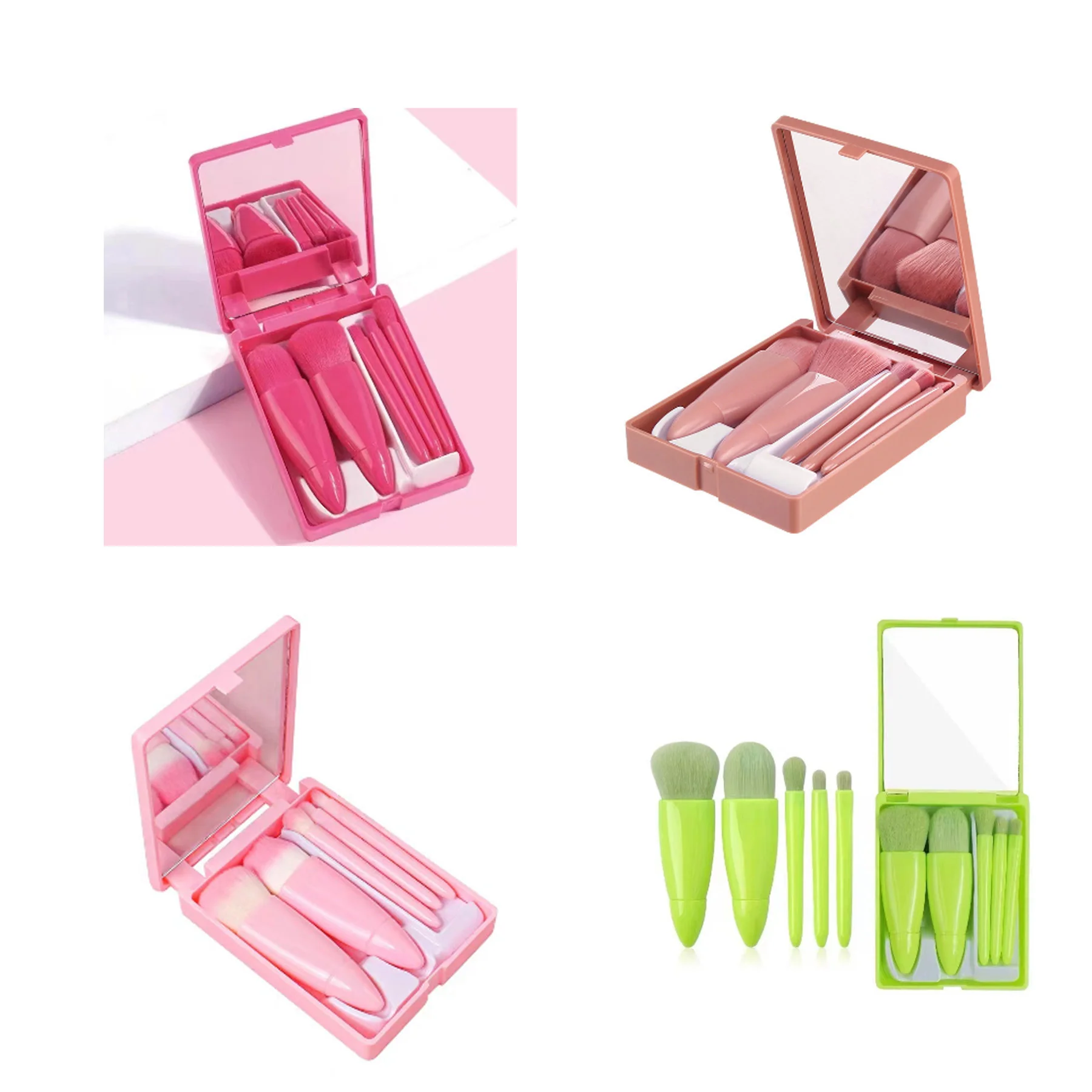 Portable Makeup Brush Travel Set