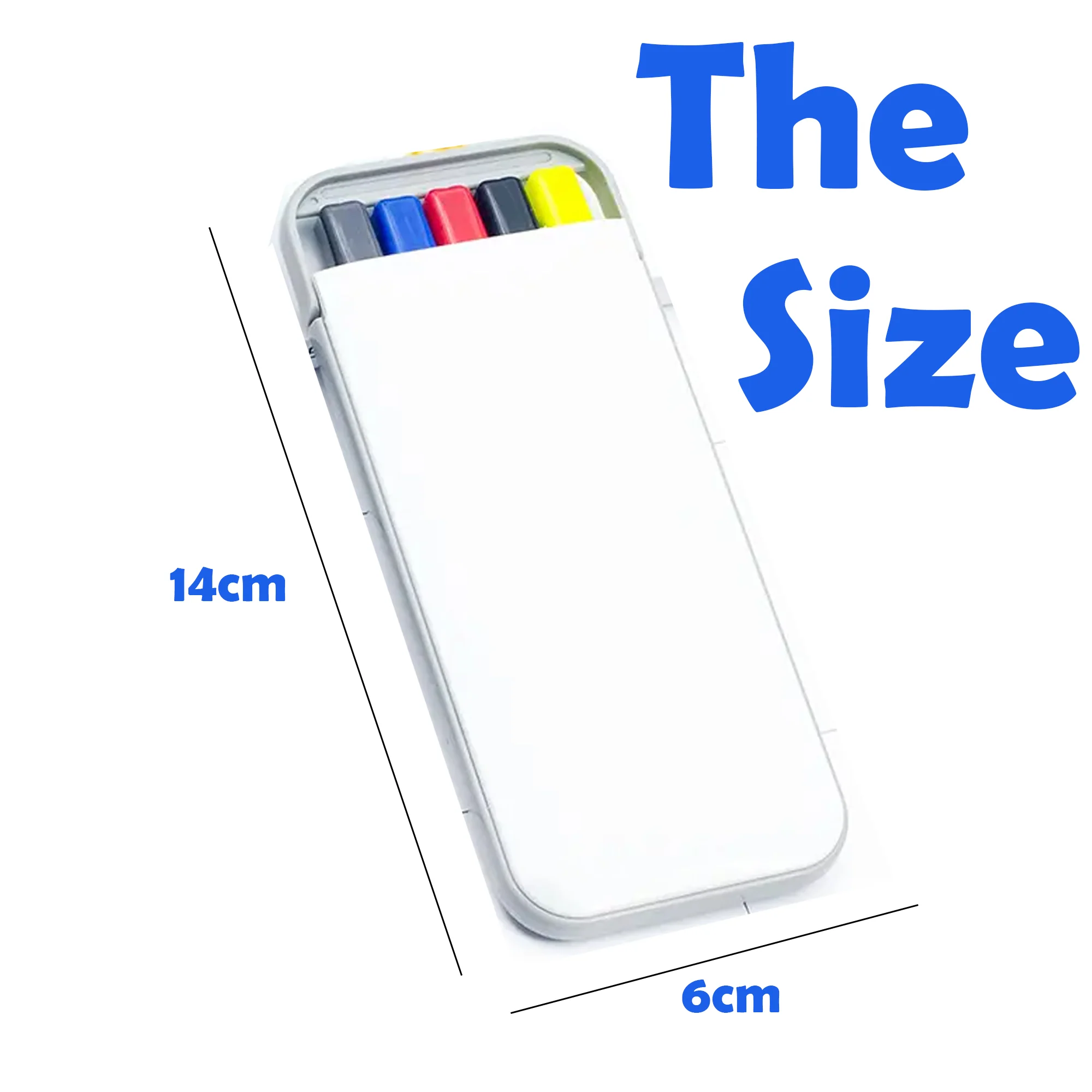 Ballpoint Pens & Highlighters 2 In 1 Five-Color Set