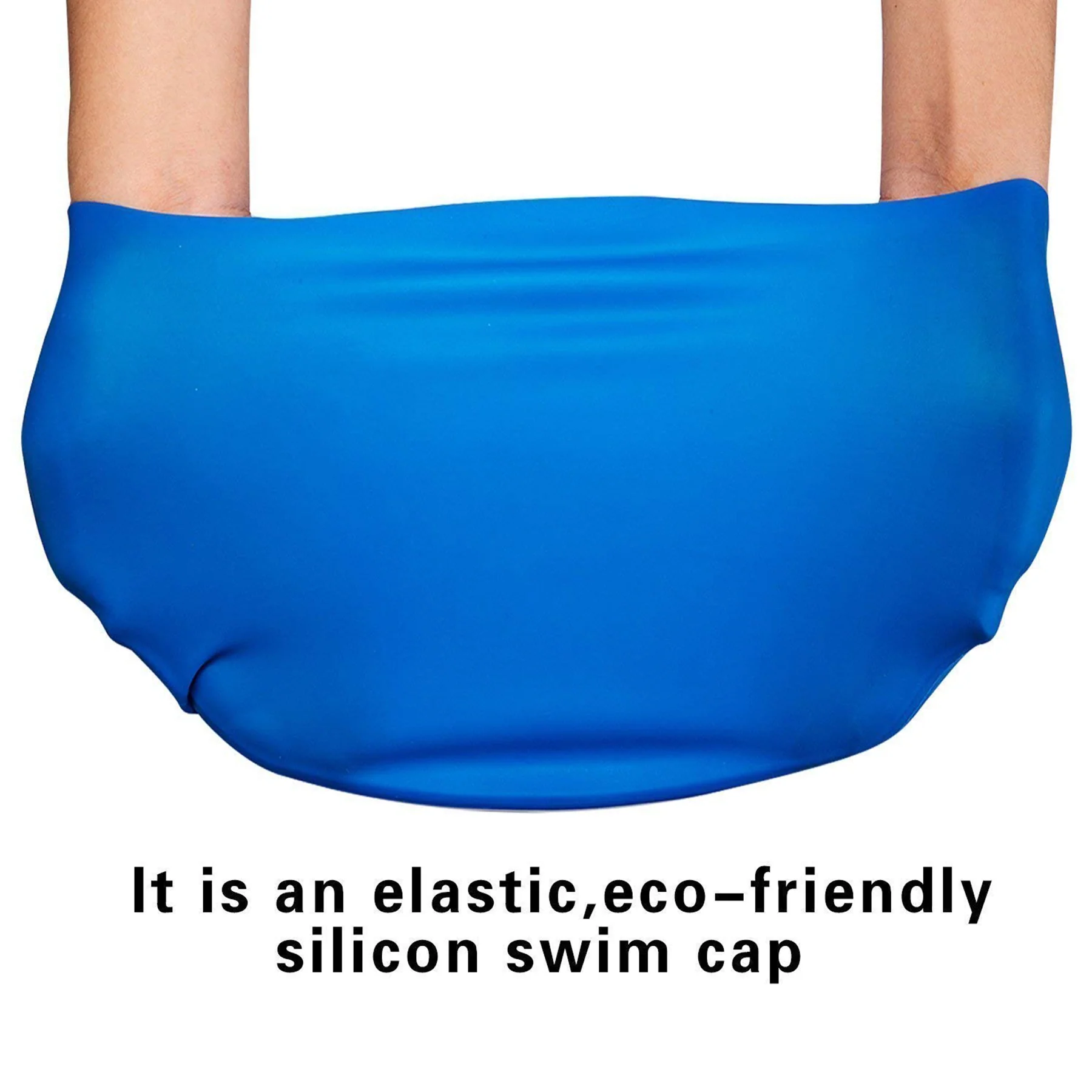Unisex Waterproof Swimming Silicone Bandana Hat