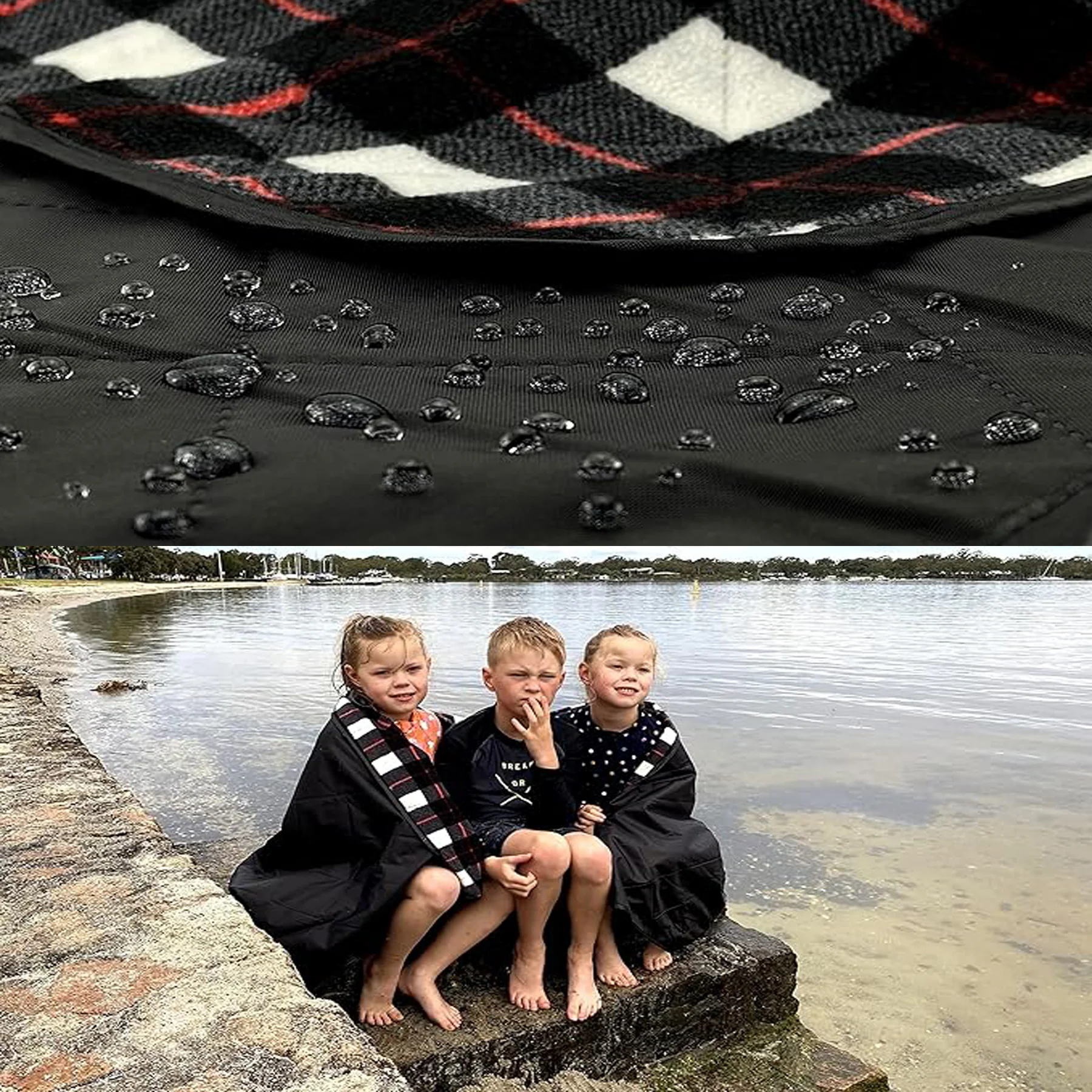 Large Waterproof Windproof Extra Thick Quilted Wool Blanket