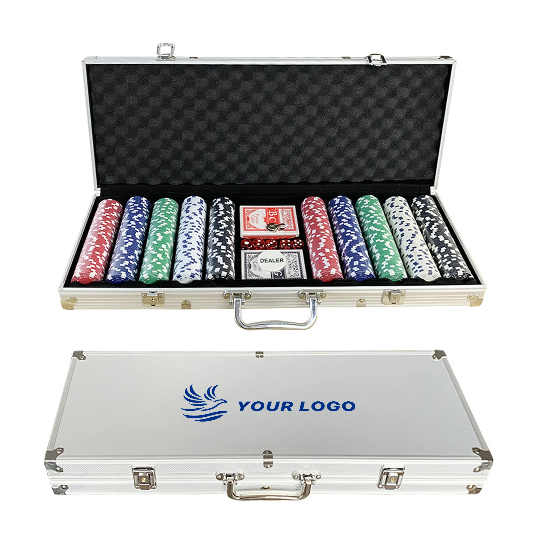 500 Dice Chip Set With Poker