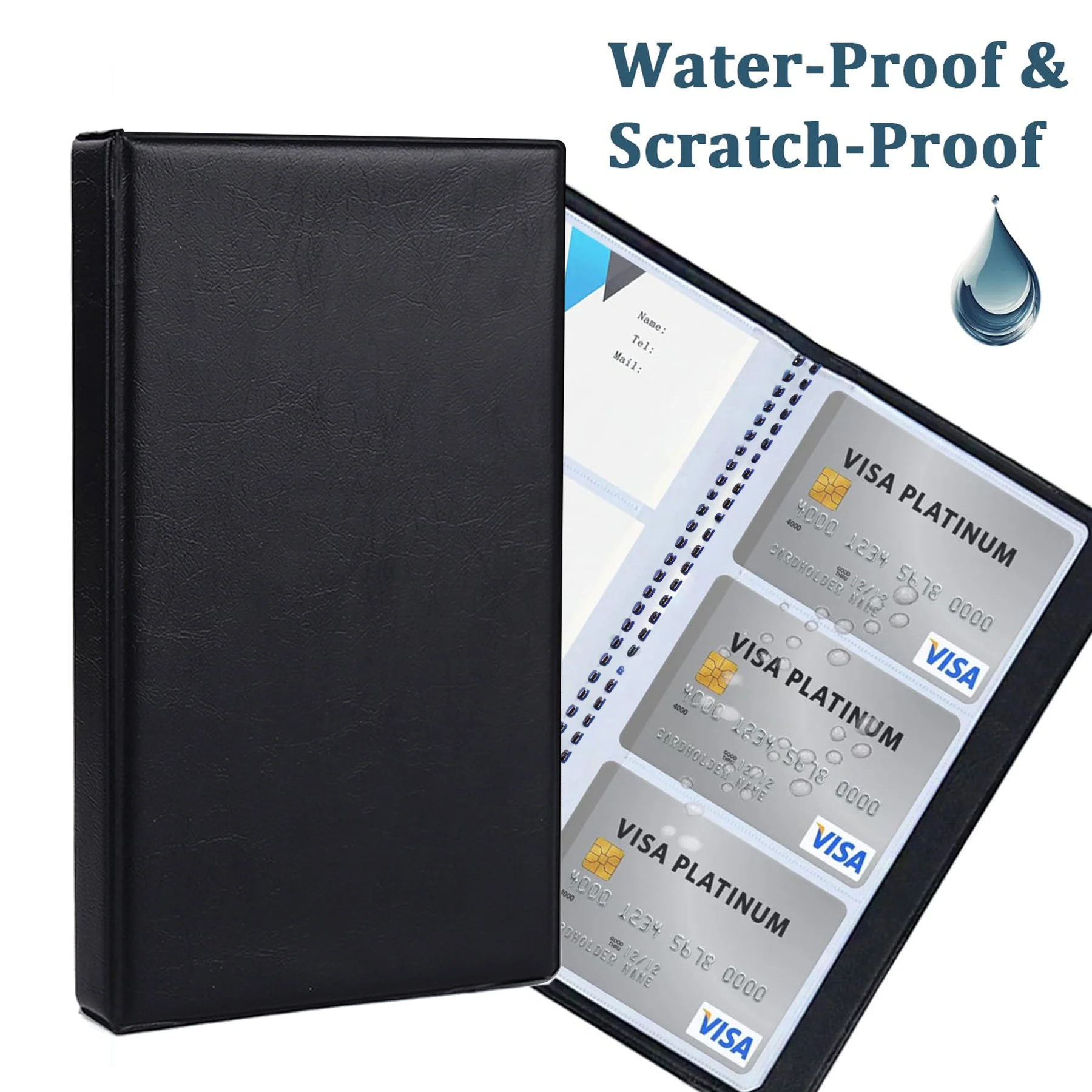 Professional Leather Card Book Organizer