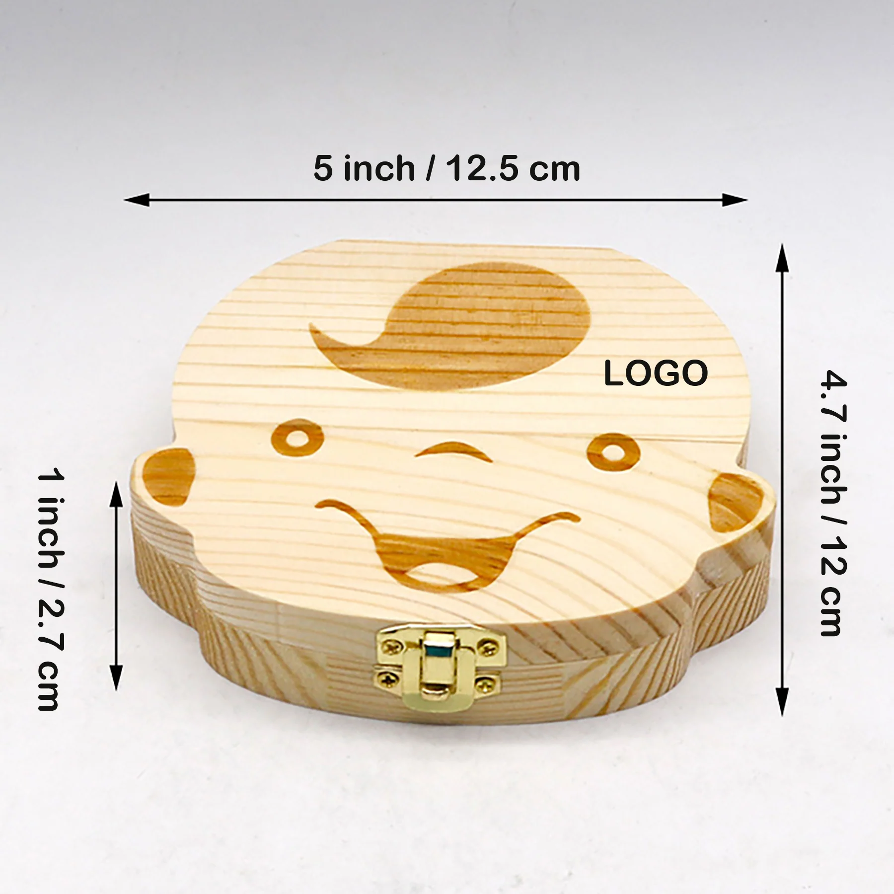 Kids Wooden Milk Teeth Storage Box