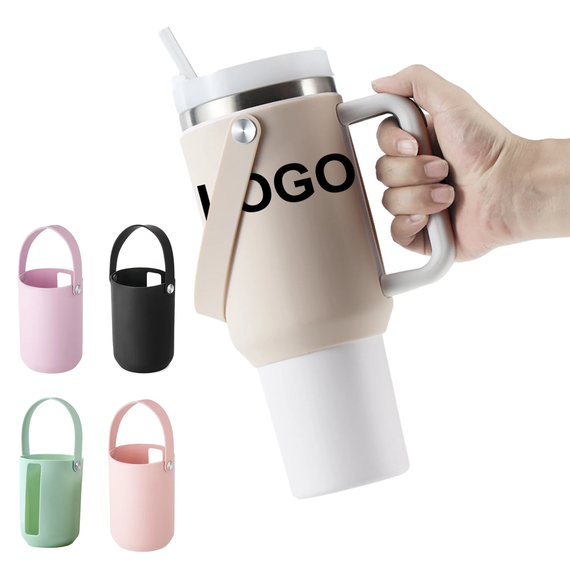 Silicone Cup Holder For 40Oz With Handle