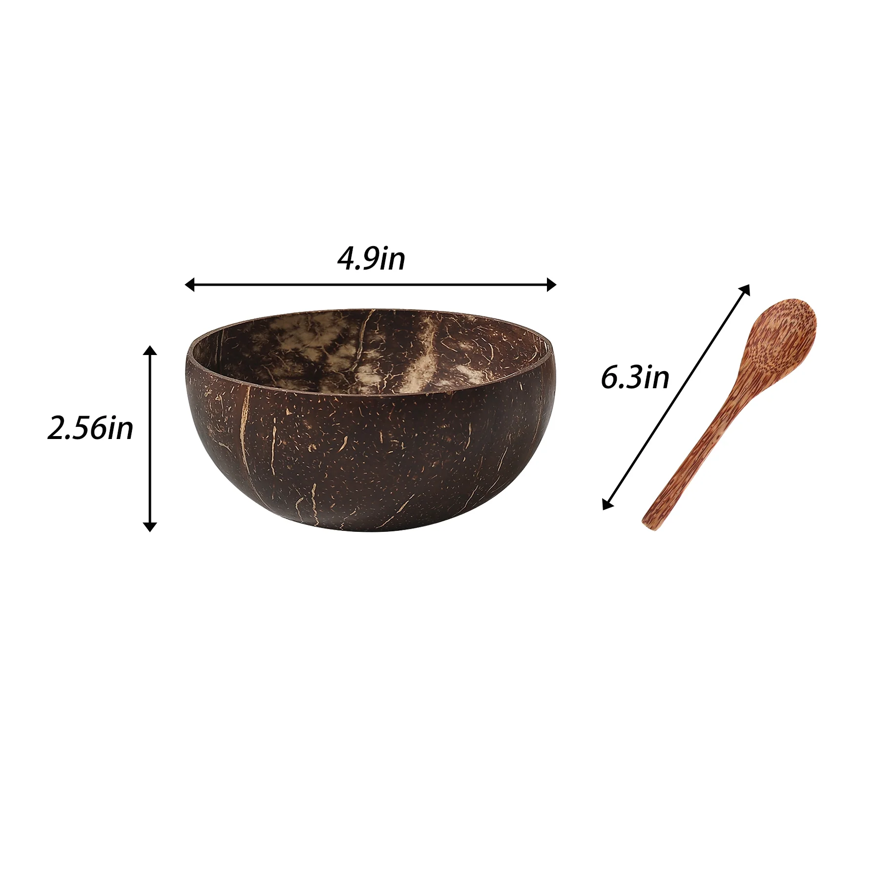 Handmade Eco-Friendly Coconut Bowls For Smoothie & Acai