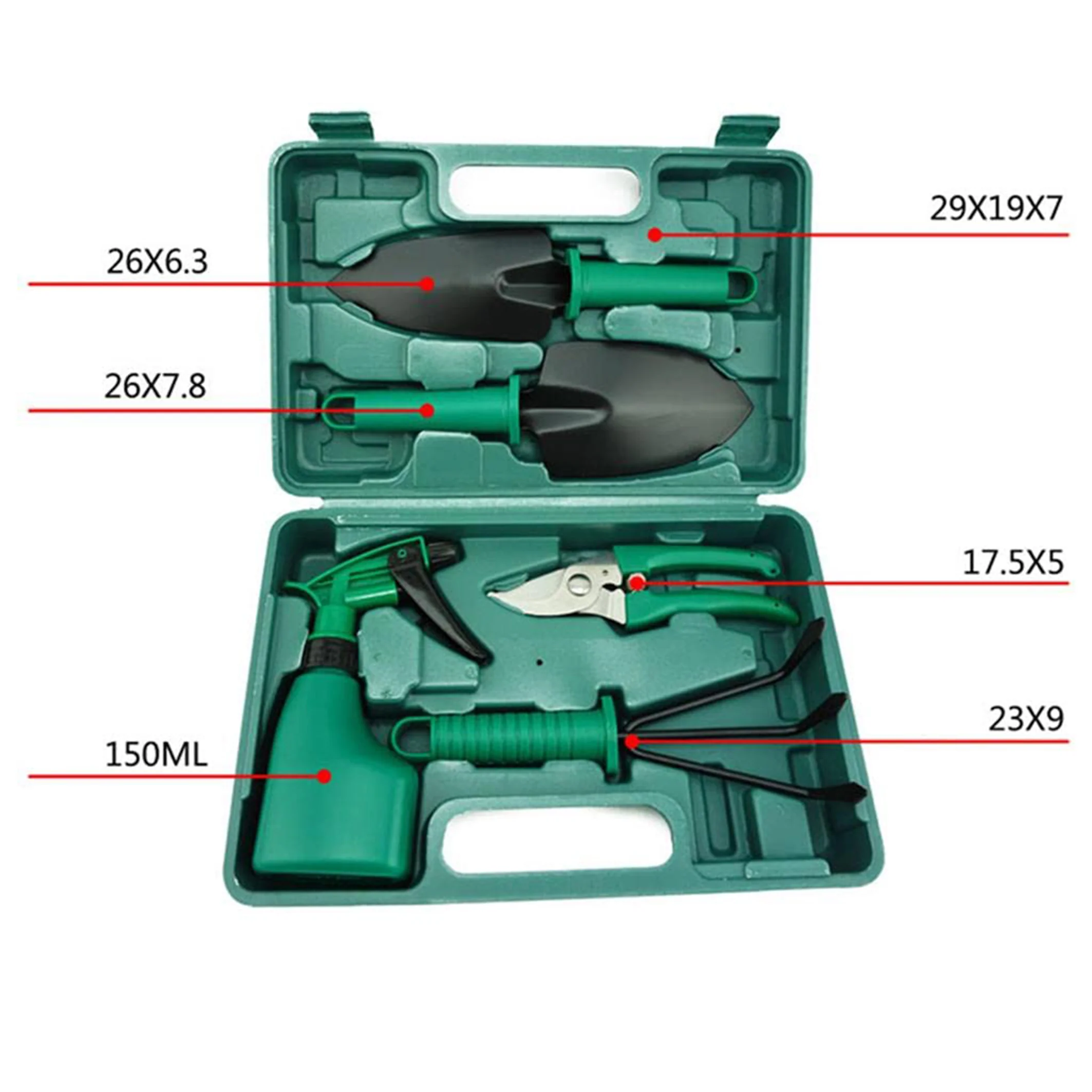 Garden Tools Set, 5 Piece Heavy Duty Garden Tools