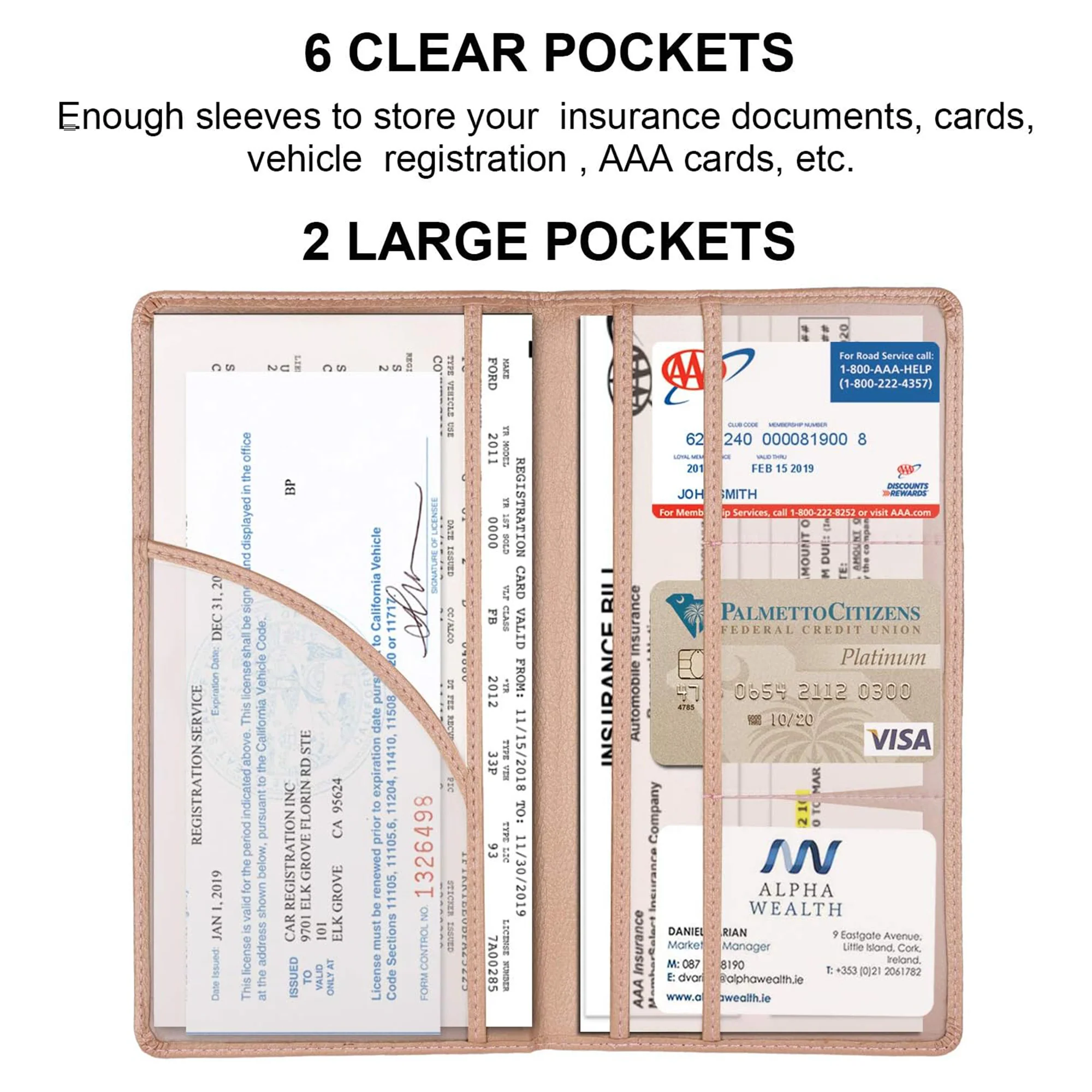 Registration And Insurance Card Holder
