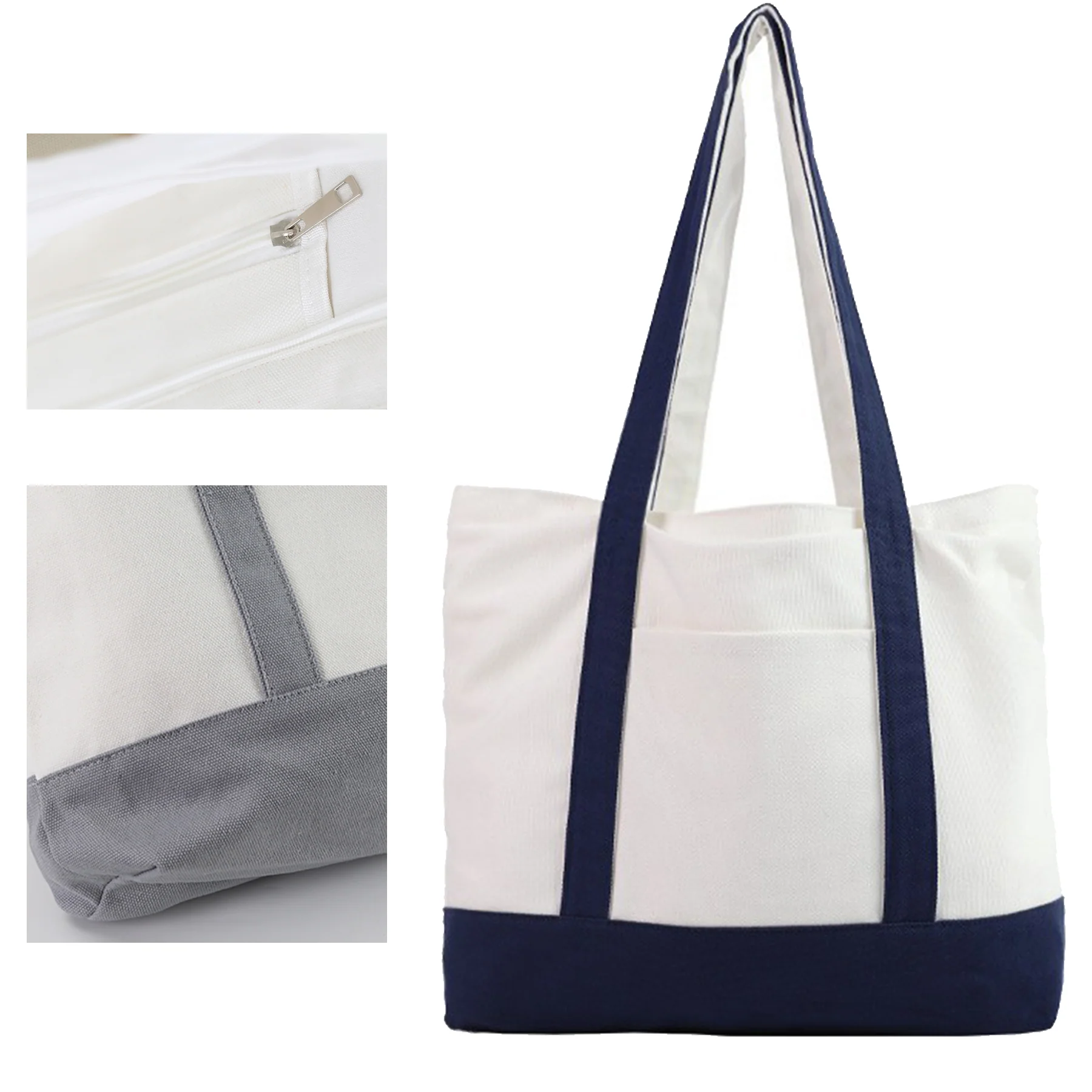 Cotton Canvas Boat Tote Bags
