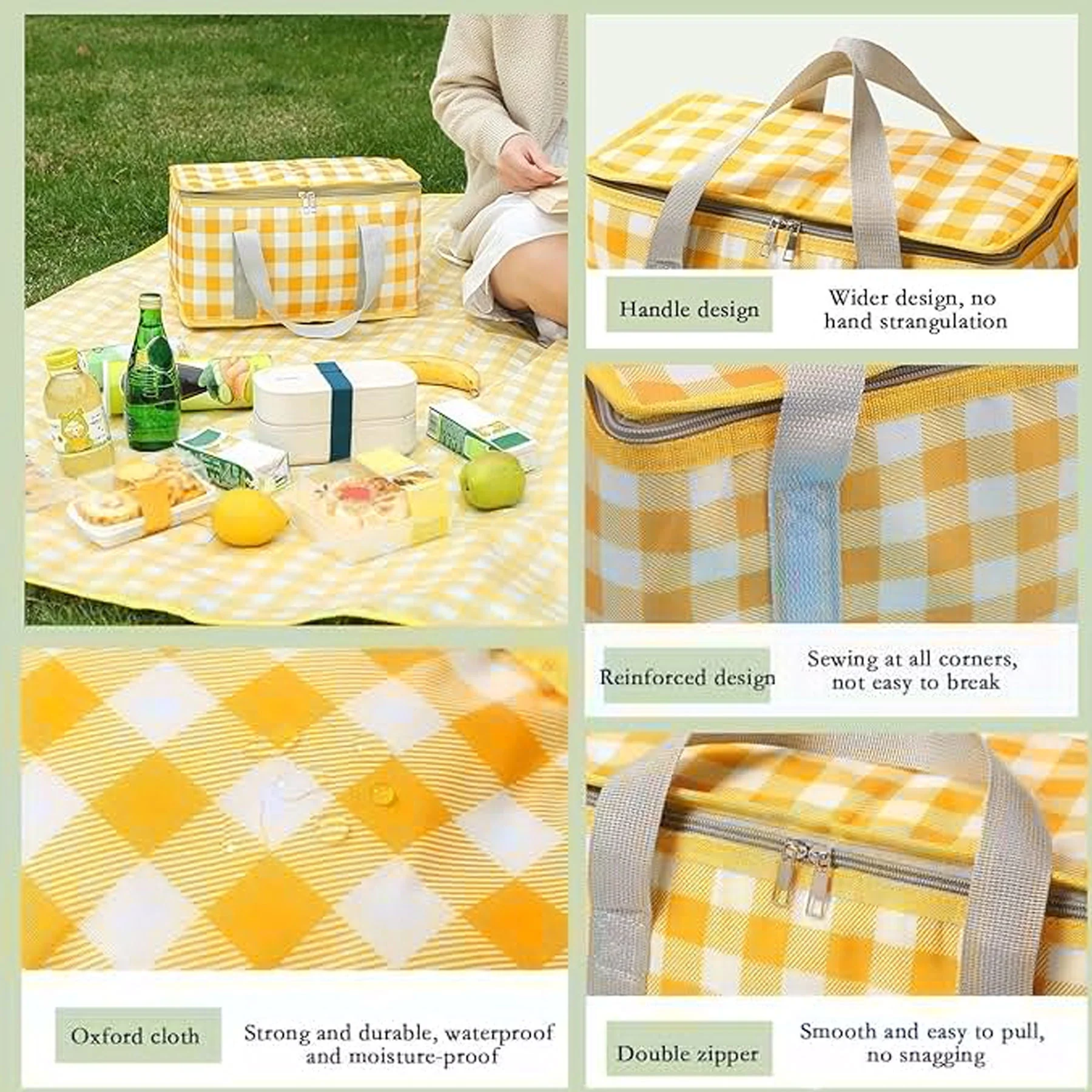 Foldable Insulated Picnic Basket