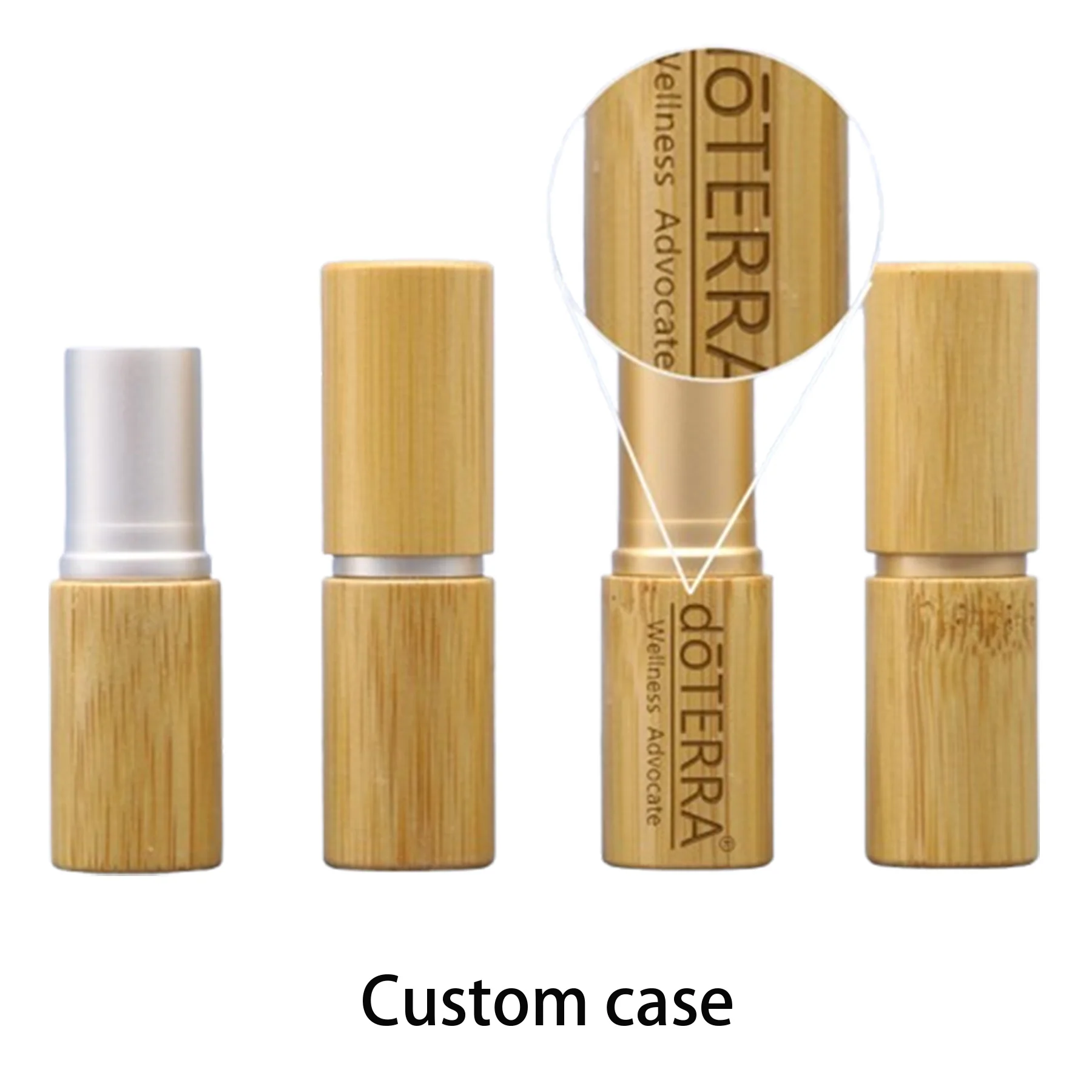 5ml Refillable Empty Bamboo Lipstick Tube/ DIY Lip Balm Tube