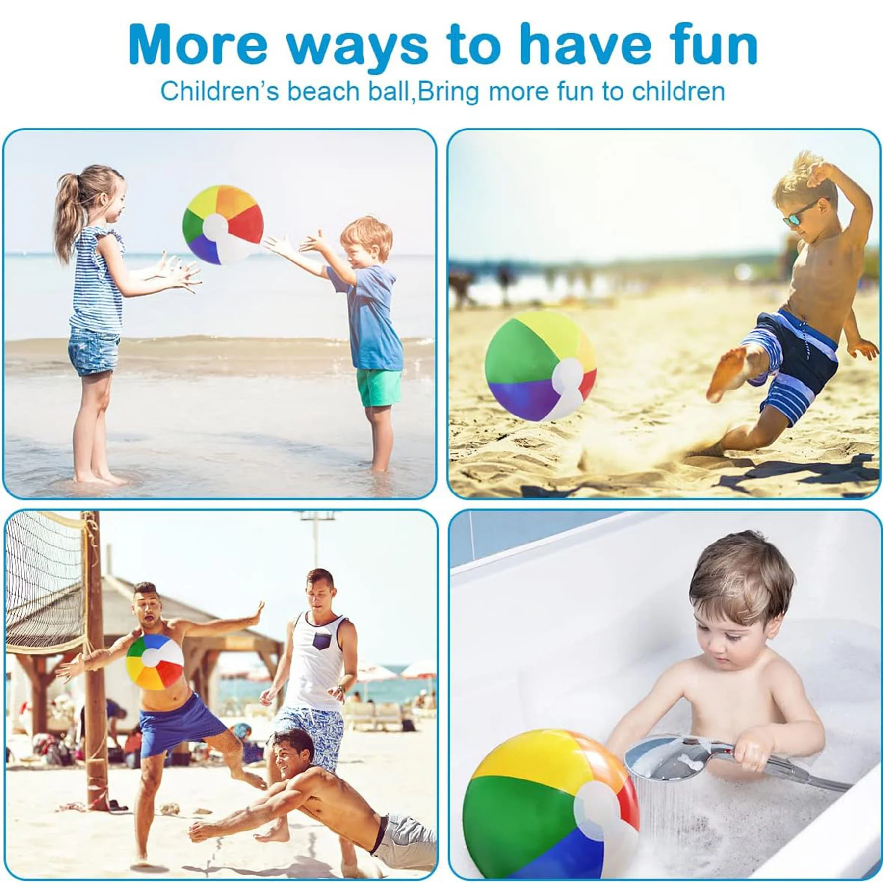 Colorful PVC Inflatable Beach Ball