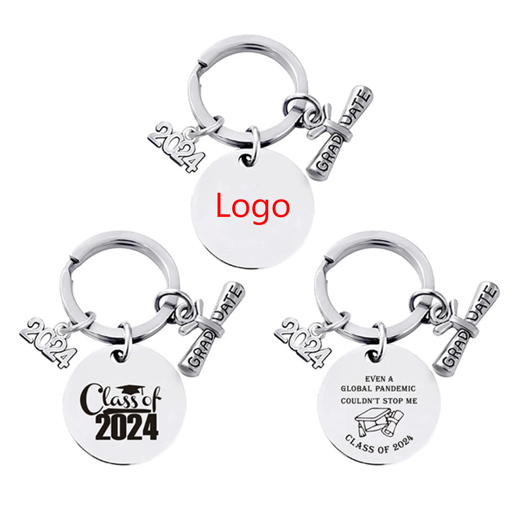 Metal Keychain Memorial Decoration