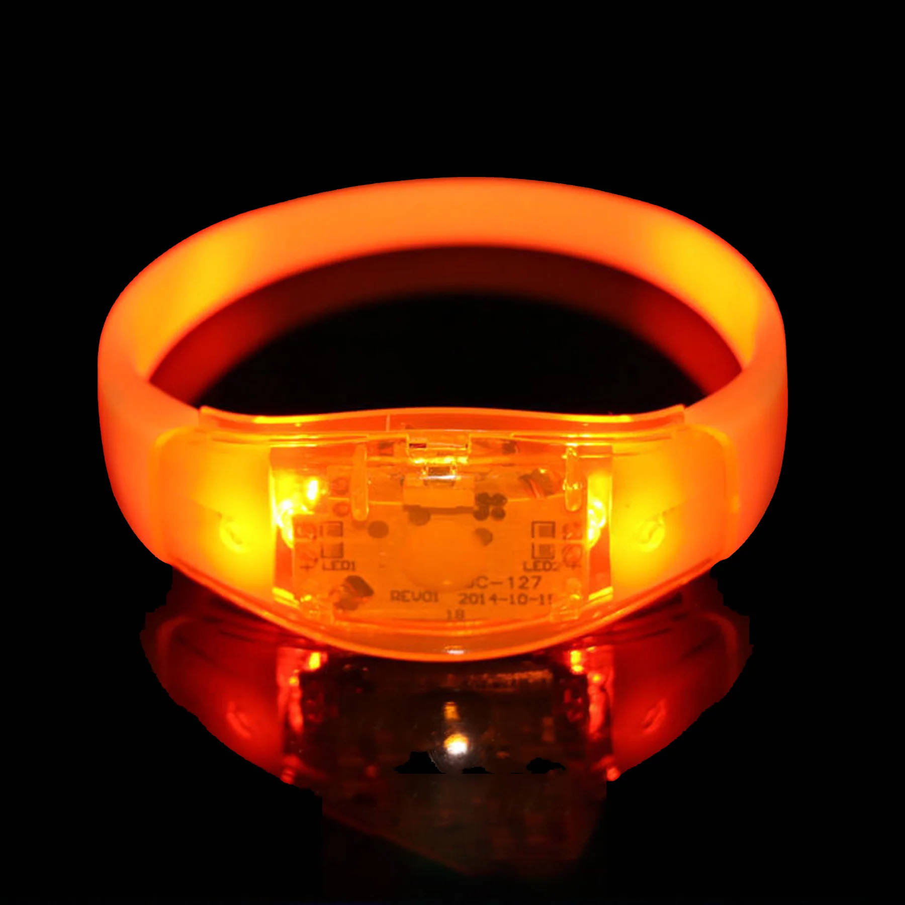 Abs Transparent Shell Silicone Luminous Bracelet