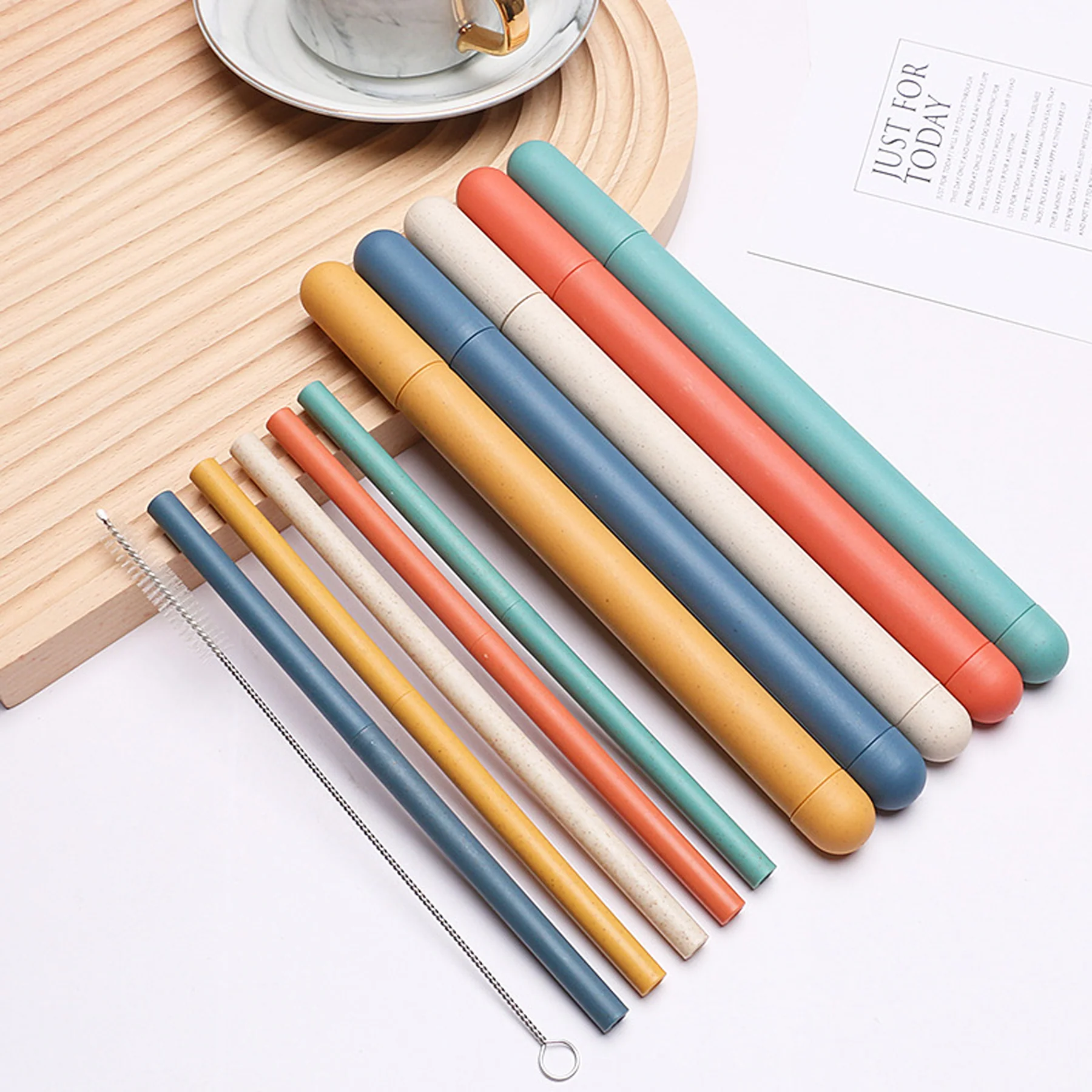 Removable Wheat Straw Straws