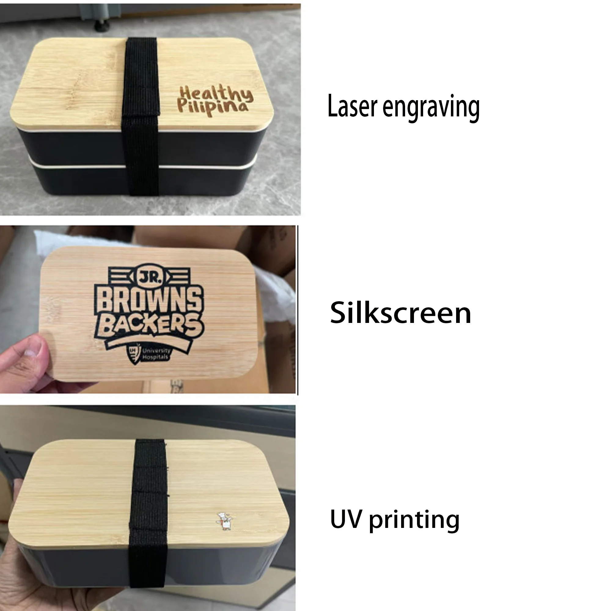 Bamboo Bento Box With Compartments