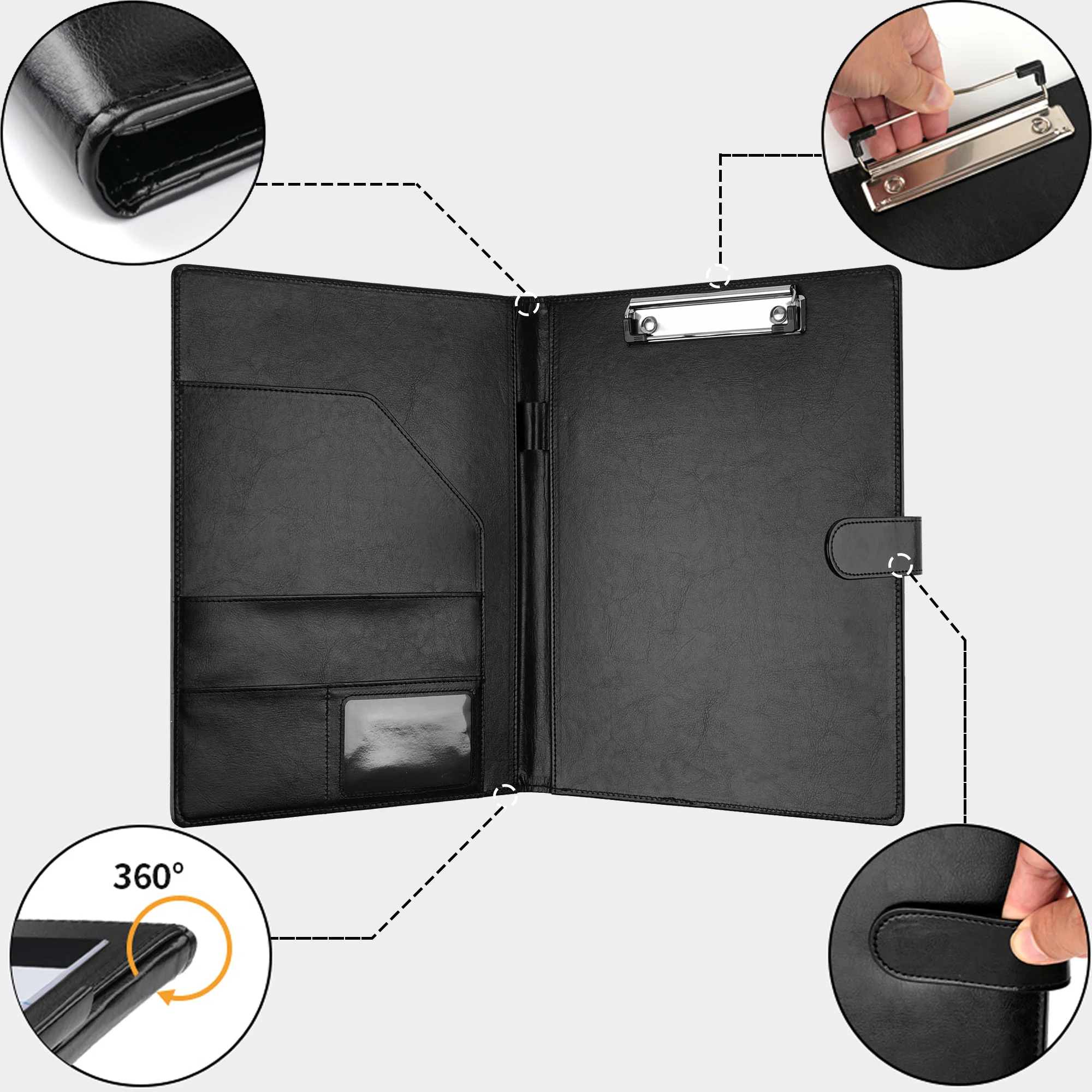 Professional Padfolio with Clipboard