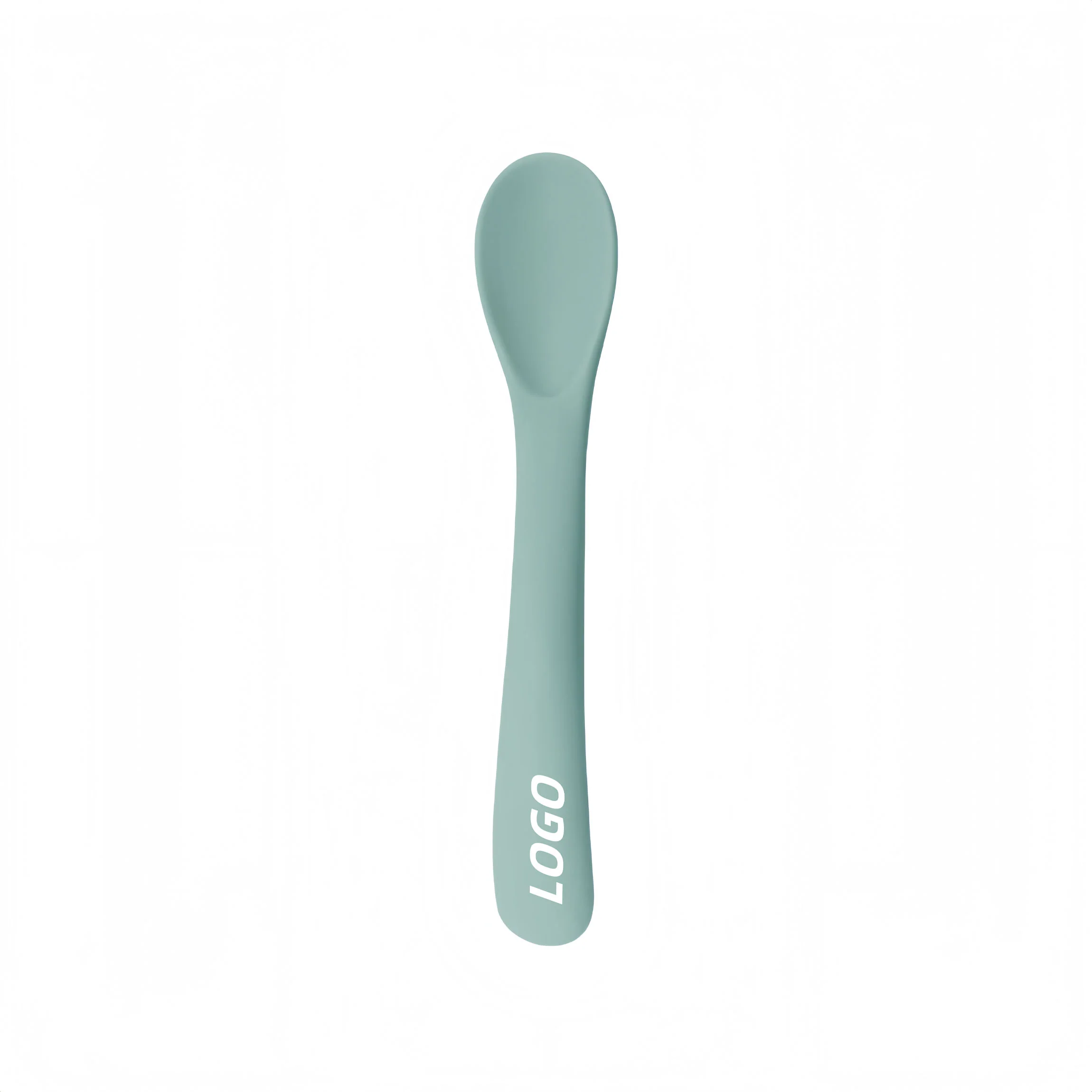 Food Soft Silicone Spoon Baby Learning Food Feeding
