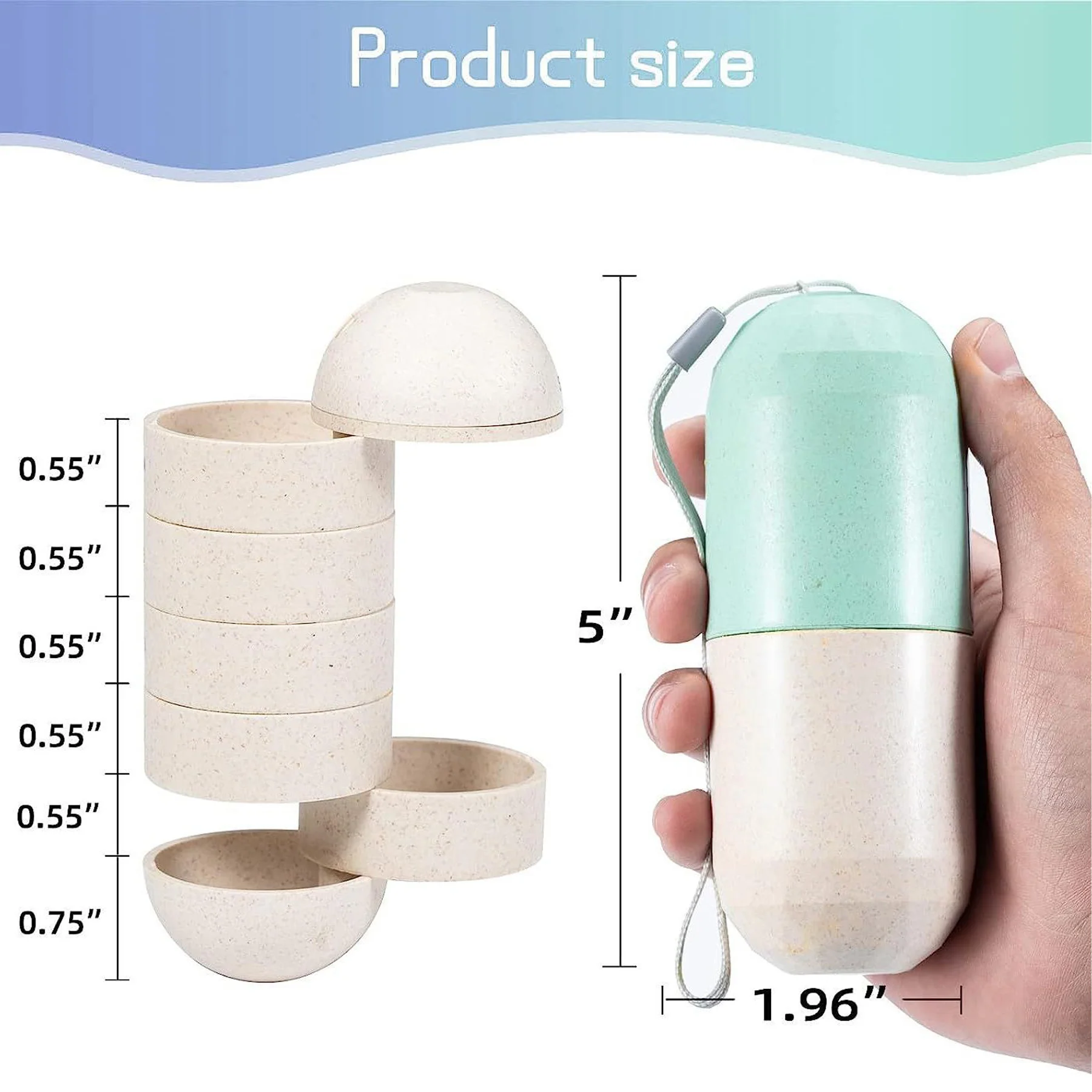 Travel 7-Day Pill Storage Box
