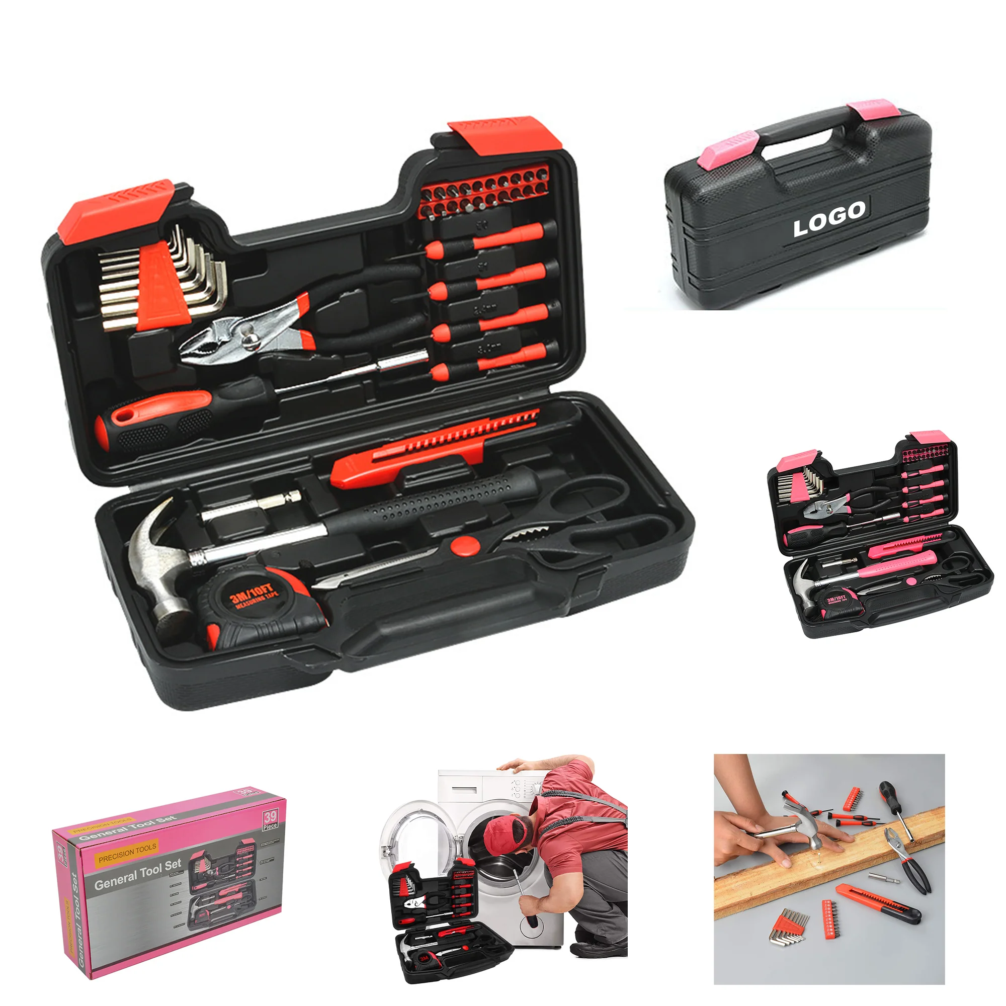 39-Piece Household Tools Kit