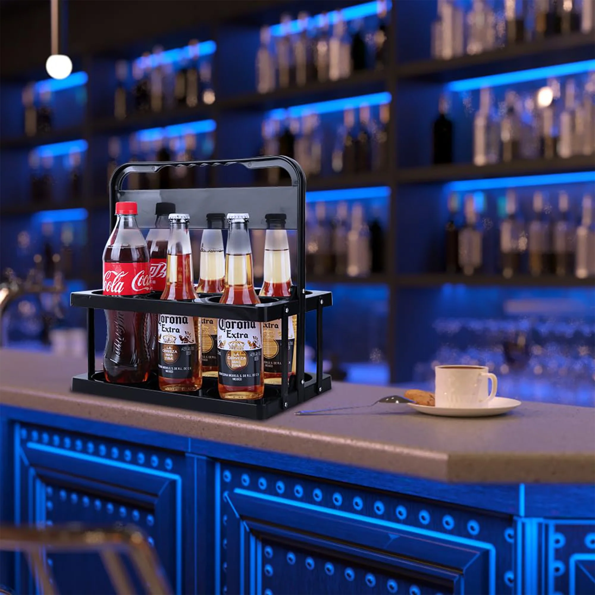 Foldable Plastic Drink Carrier Holder