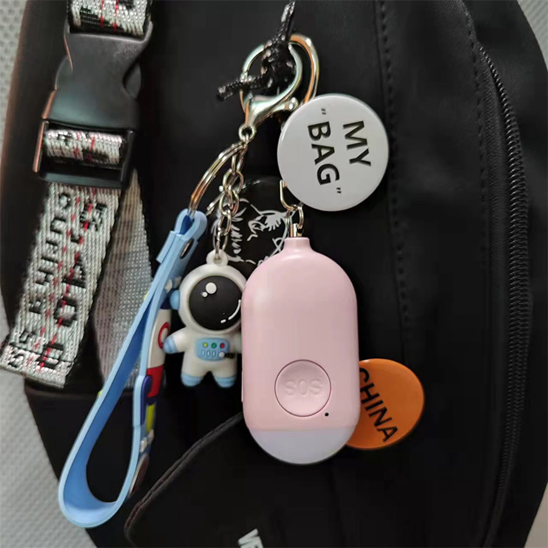 Rechargeable Personal Safety Alarm Flashlight