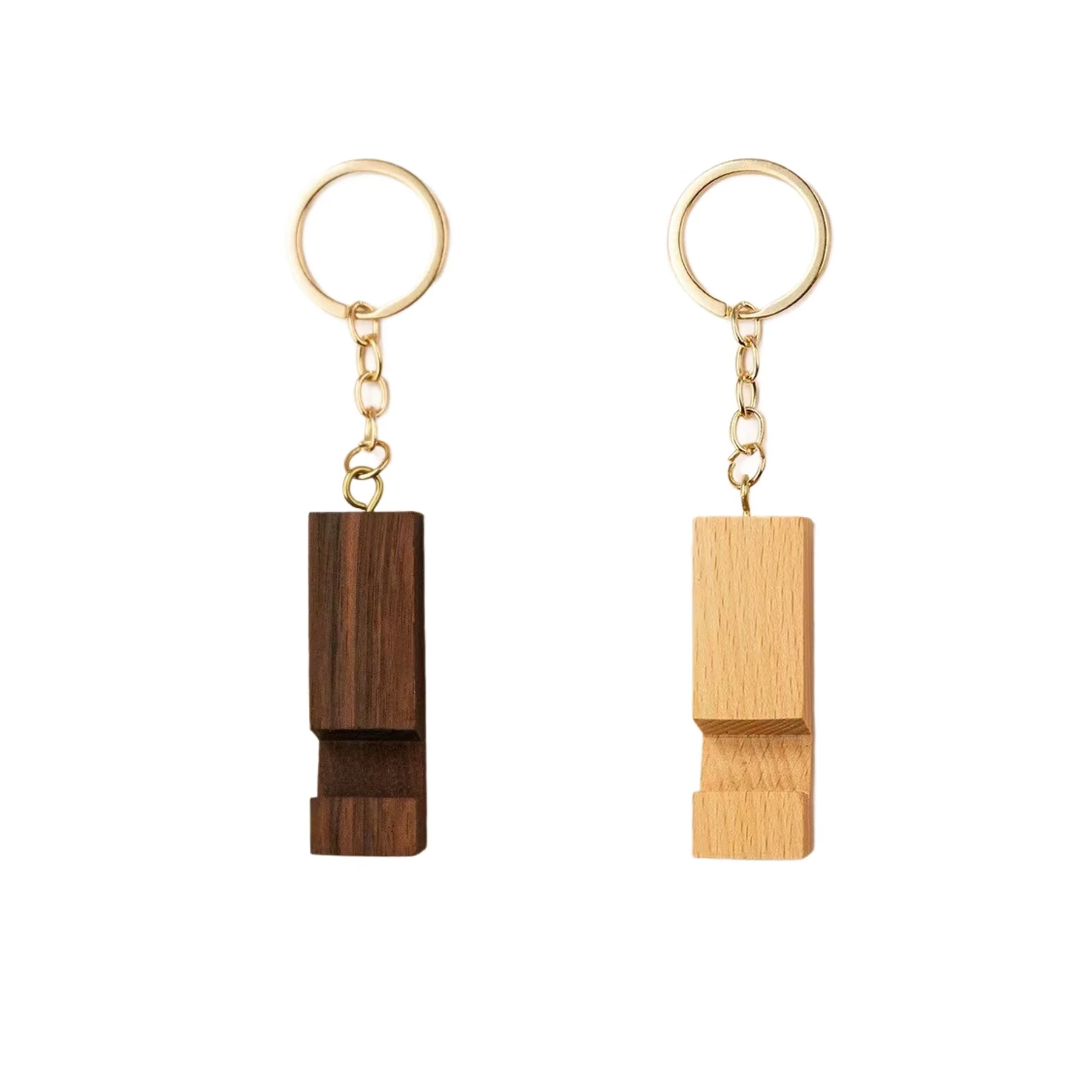 Wooden Phone Stand Keychain
