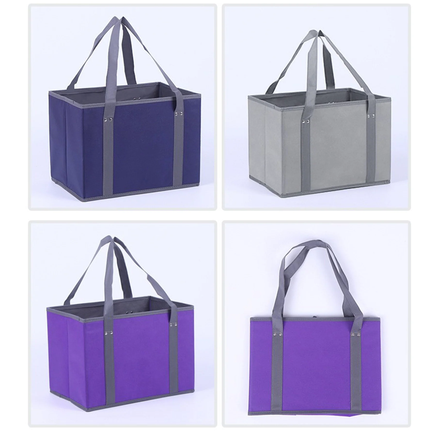 Foldable & Reusable Non-Woven Shopping Bag For Car Use