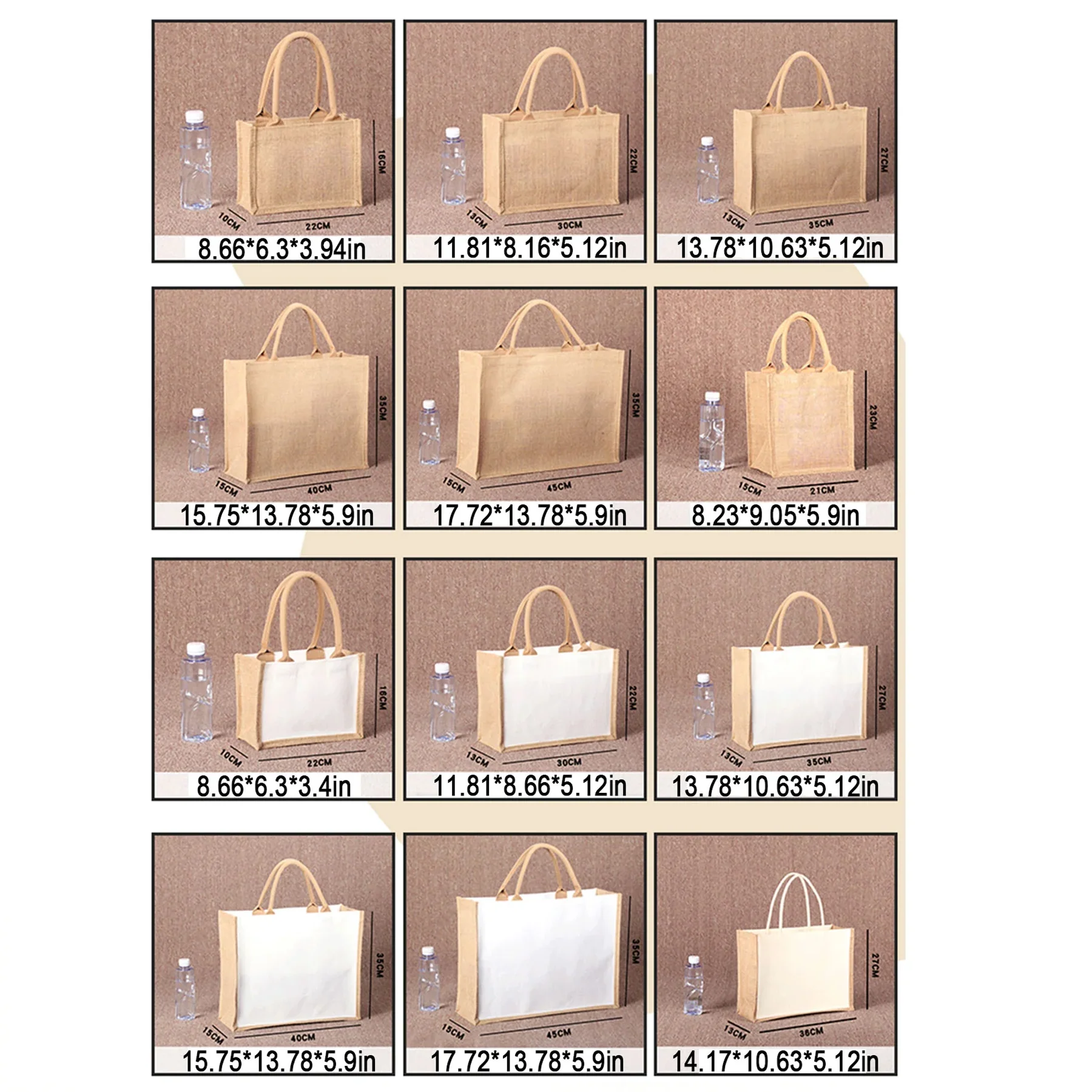 Reusable Linen Tote Shopping Bag