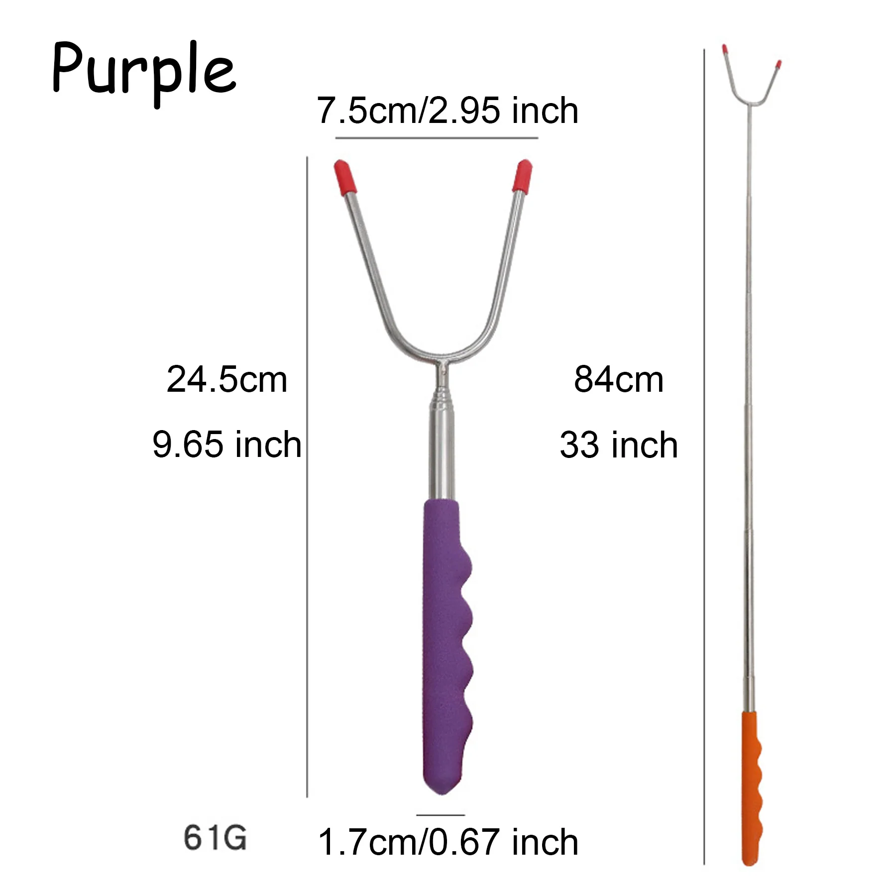 Extendable Roasting Sticks With Carrying Case