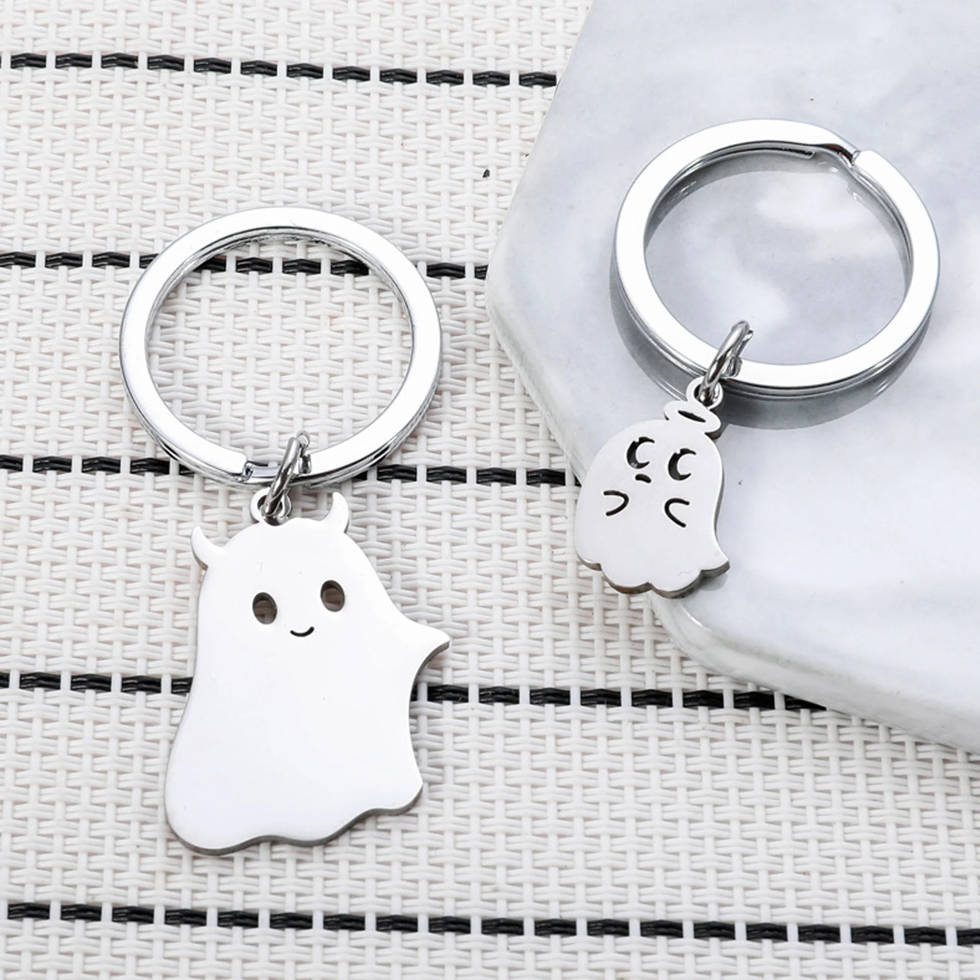 2Pcs Couple Key Chain