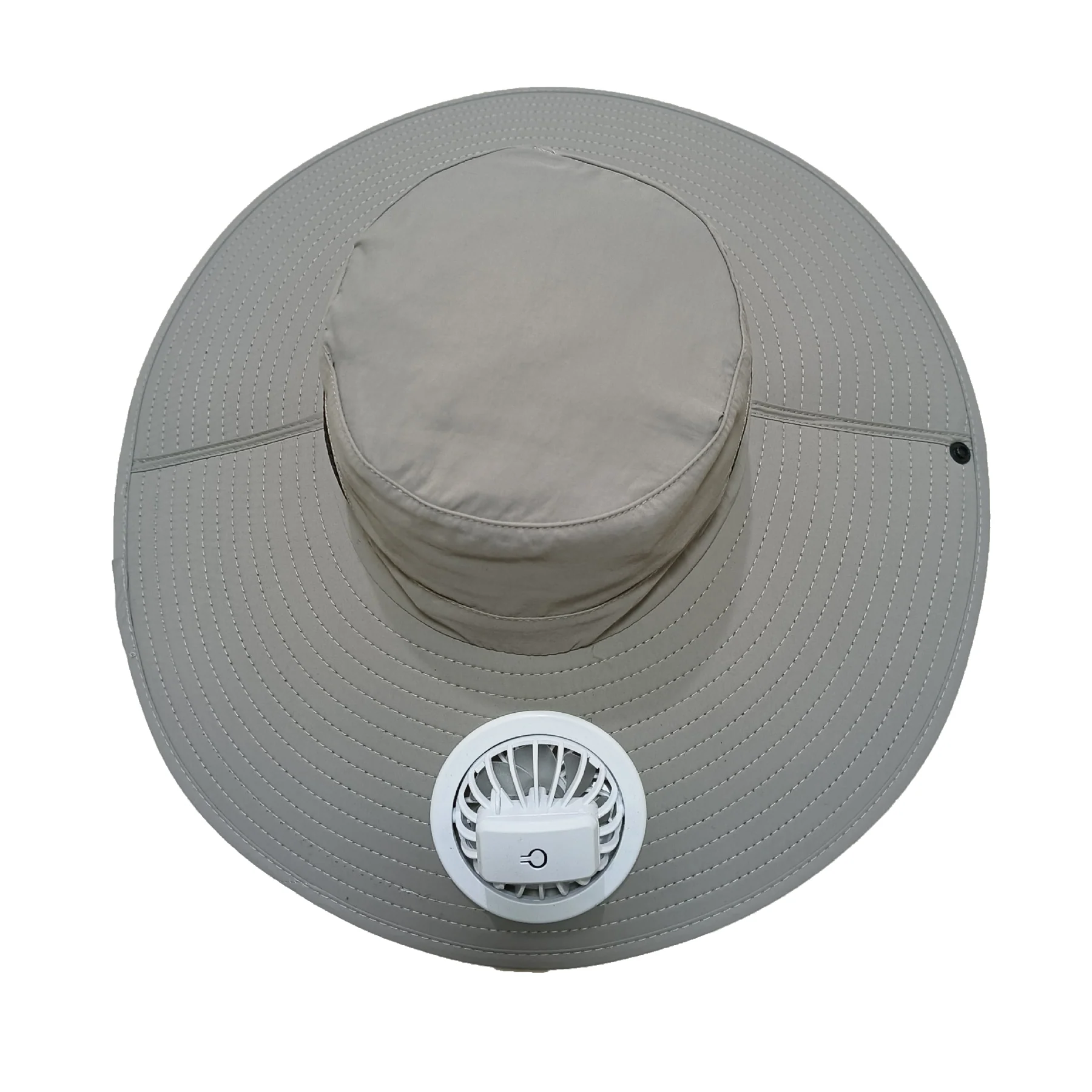 Outdoor Wide Brim Sun Hat with Fan