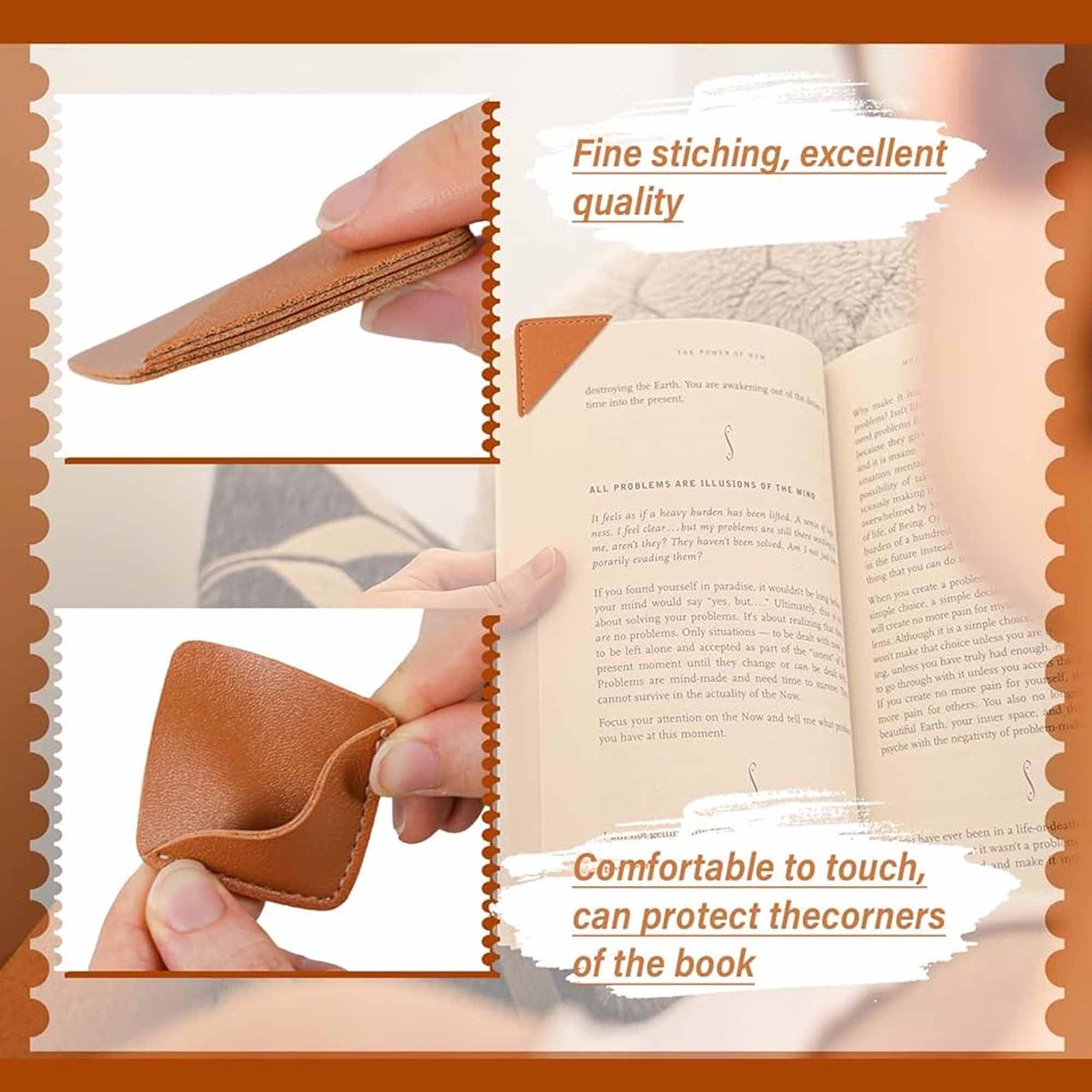 Leather Diamond Bookmark