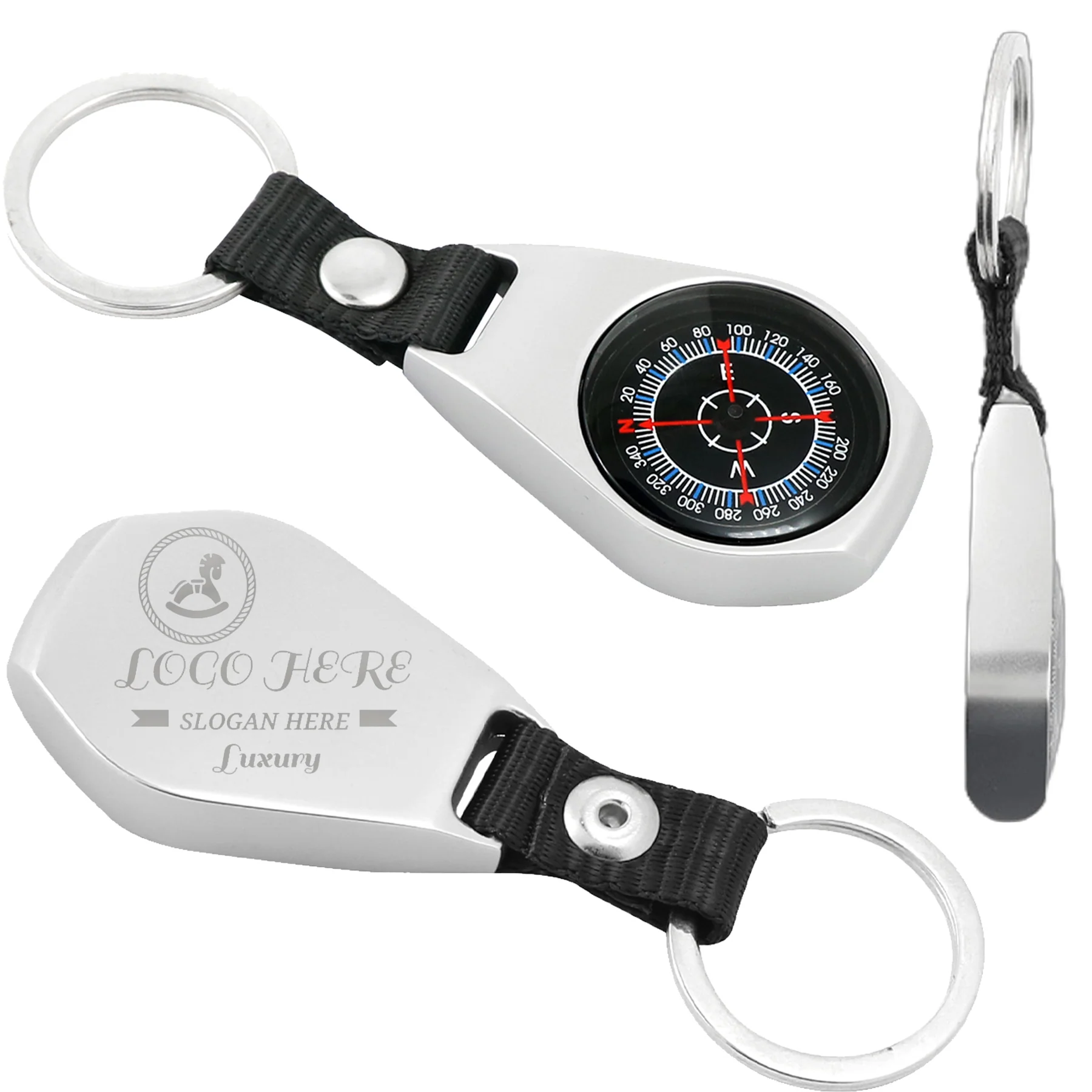 Zinc Alloy Compass Keychain Moq 50 Pcs