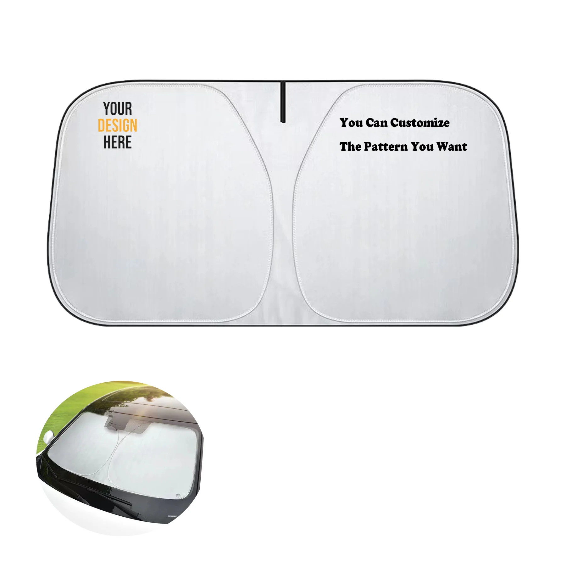 Foldable Car Front Windshield Sun Visor