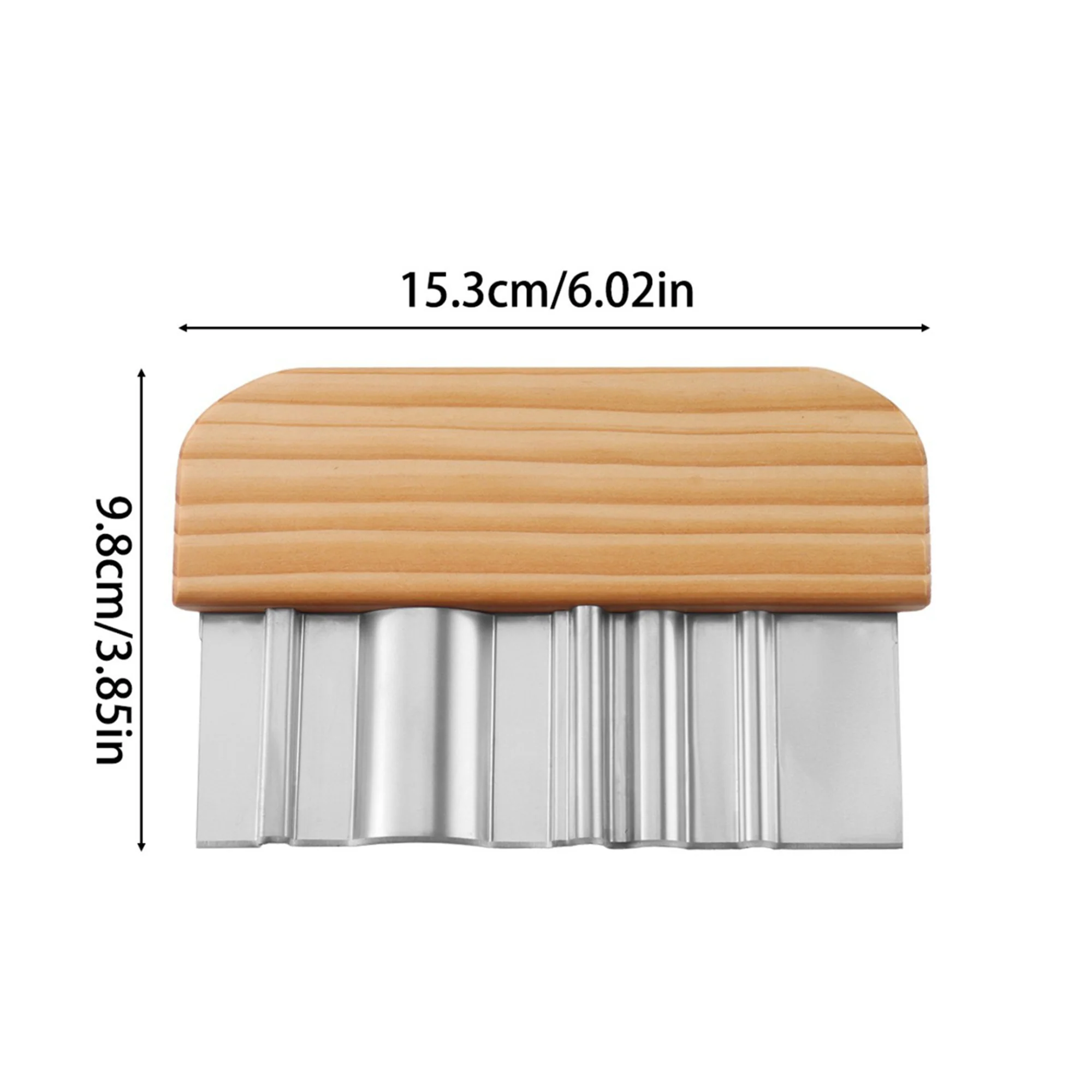 Potato Wavy Slicer with Wooden Handle