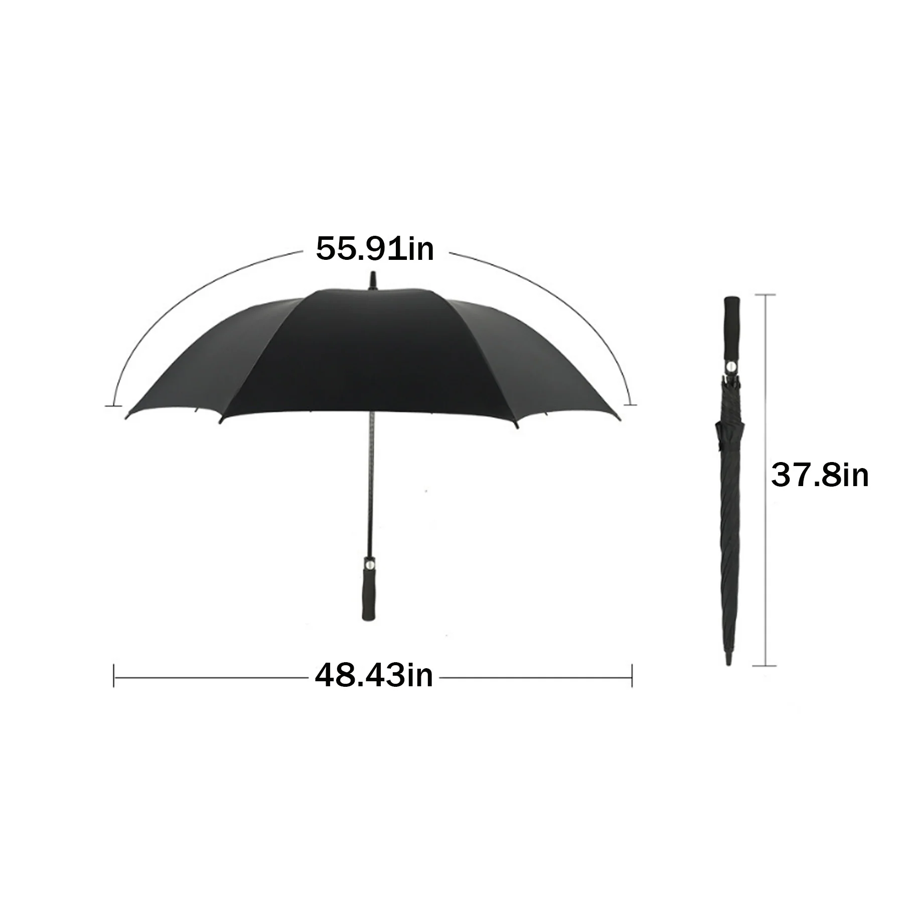 Large Straight Pole Umbrella With Long Handle