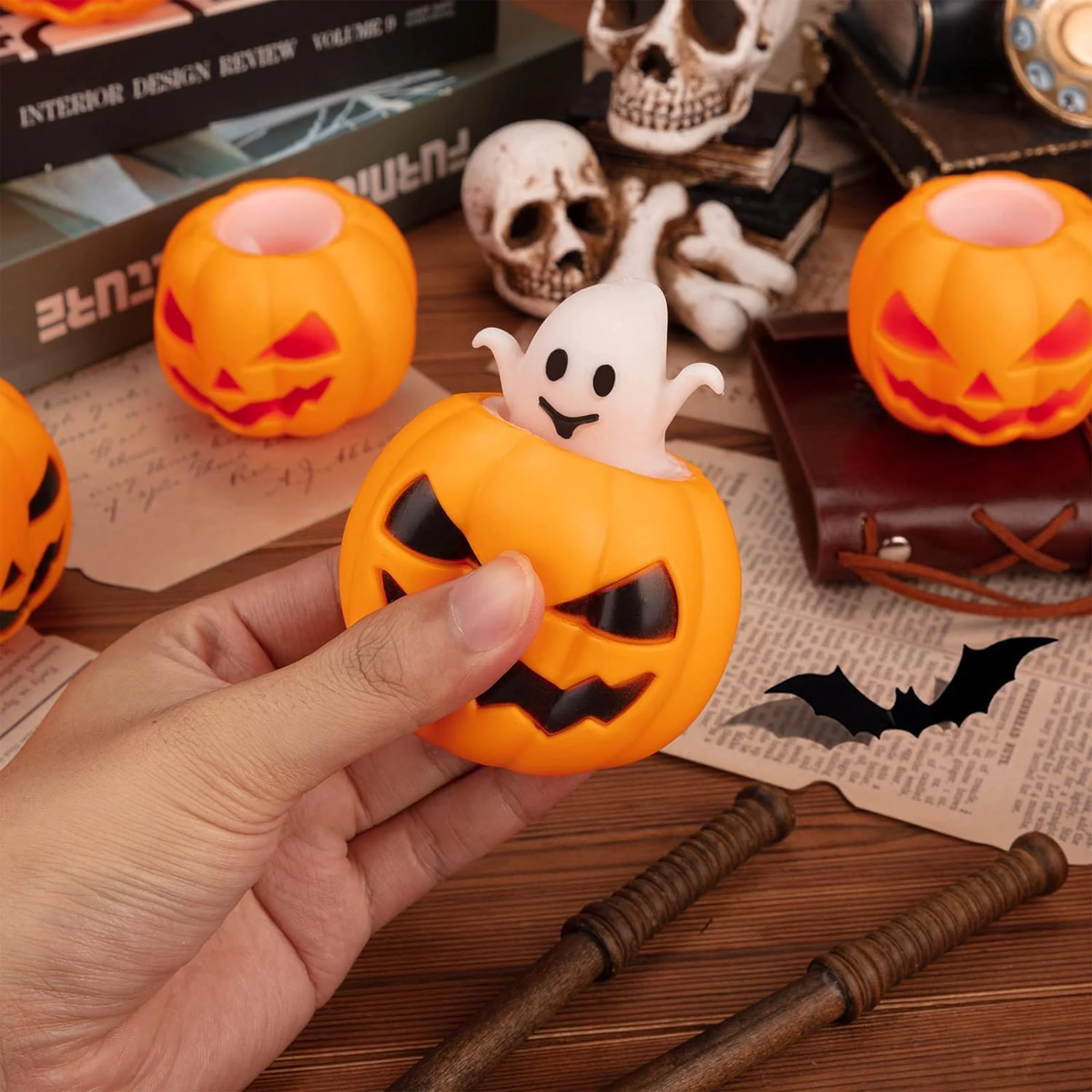 Halloween Pumpkin Head Stress Ball