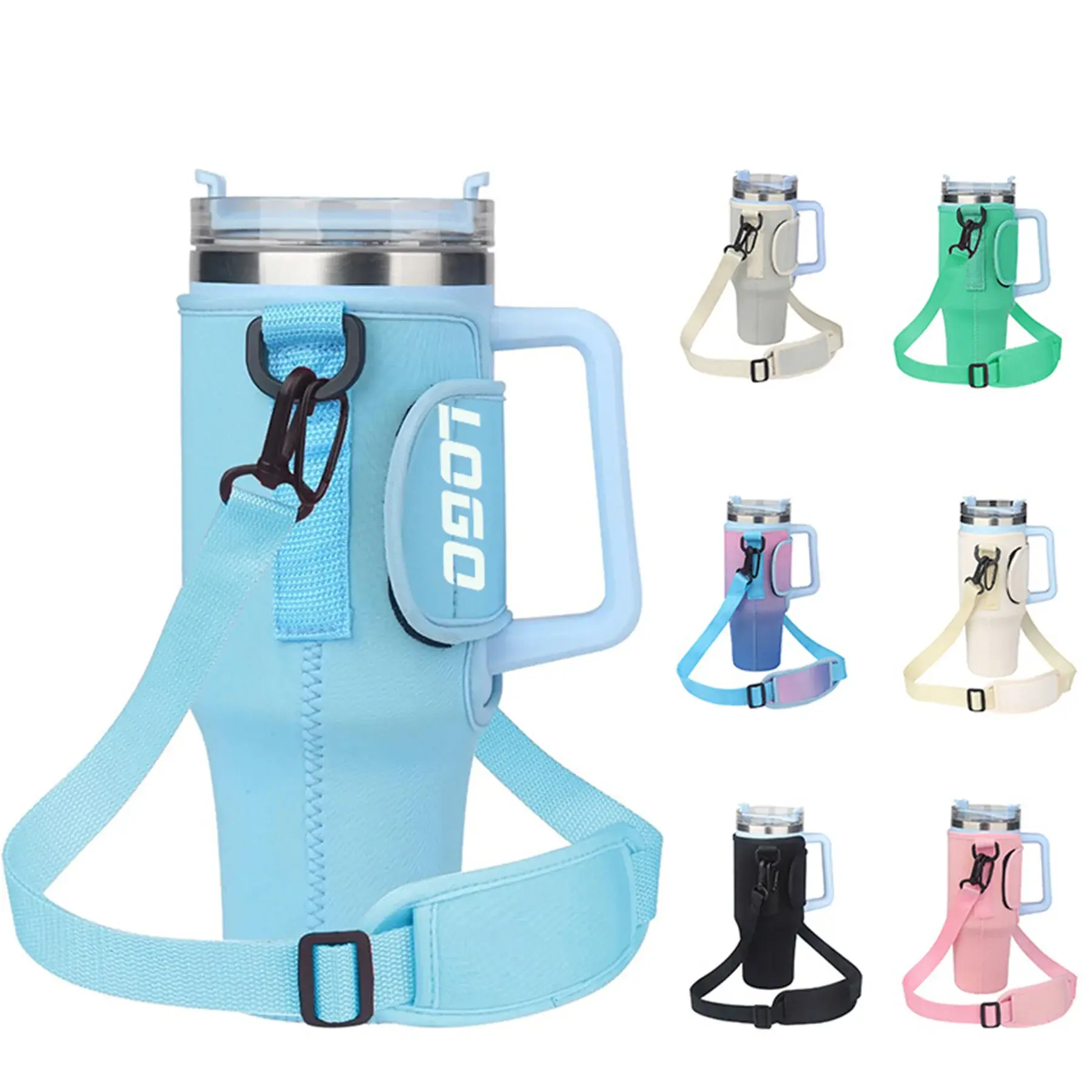 40 OZ Bottle Pouch Holder With Adjustable Strap