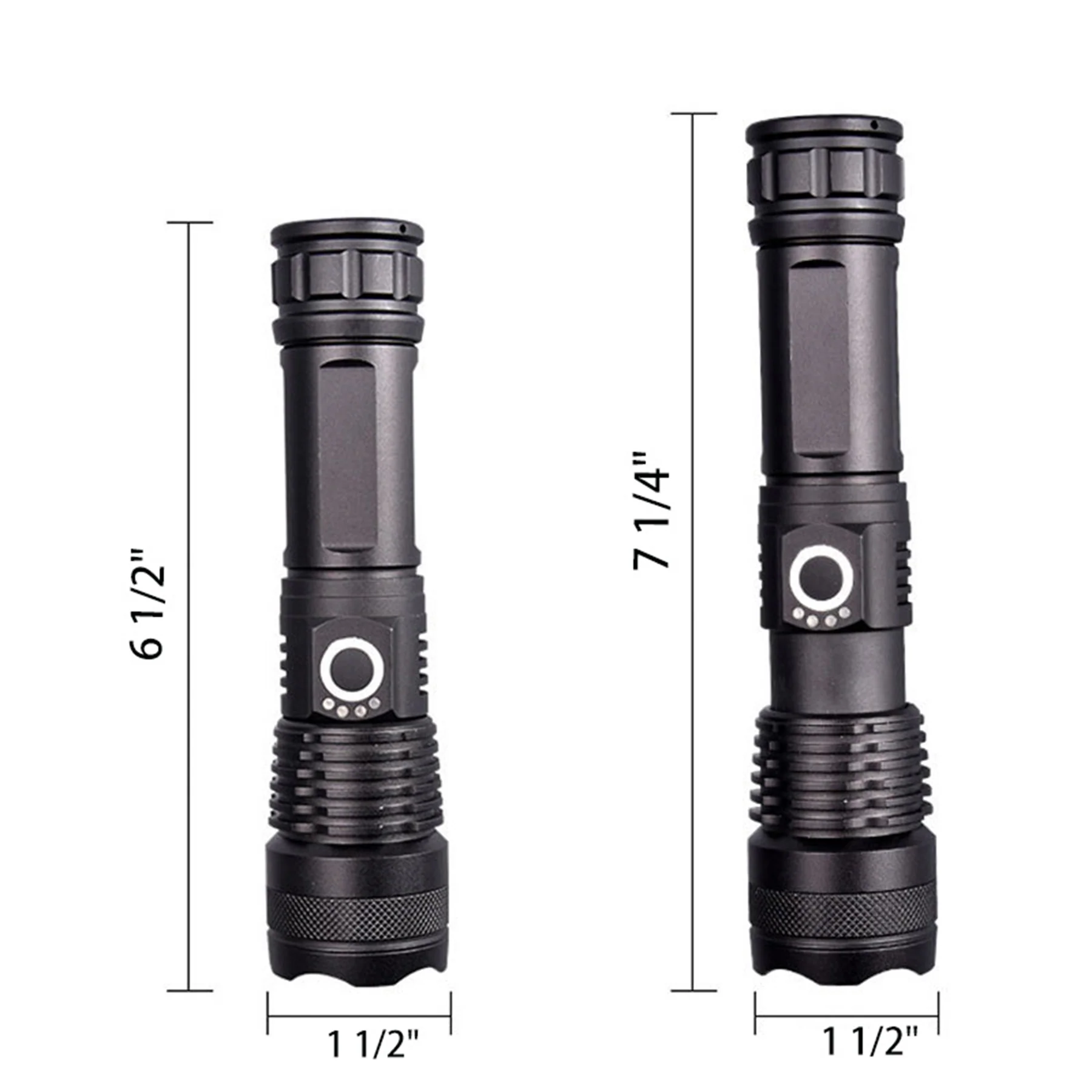 LED Metal Flashlight Torch