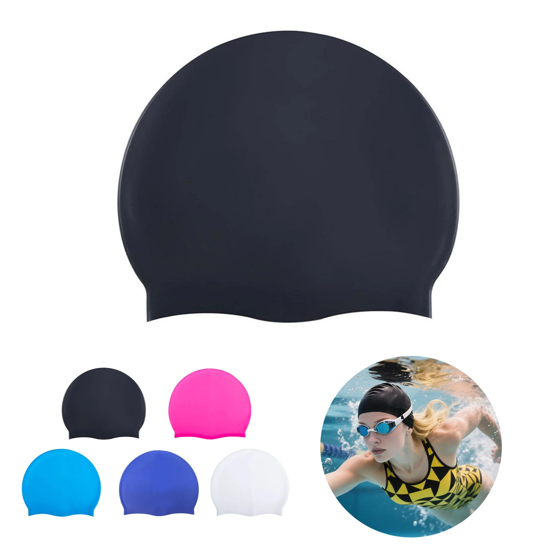 Silicone Swim Cap