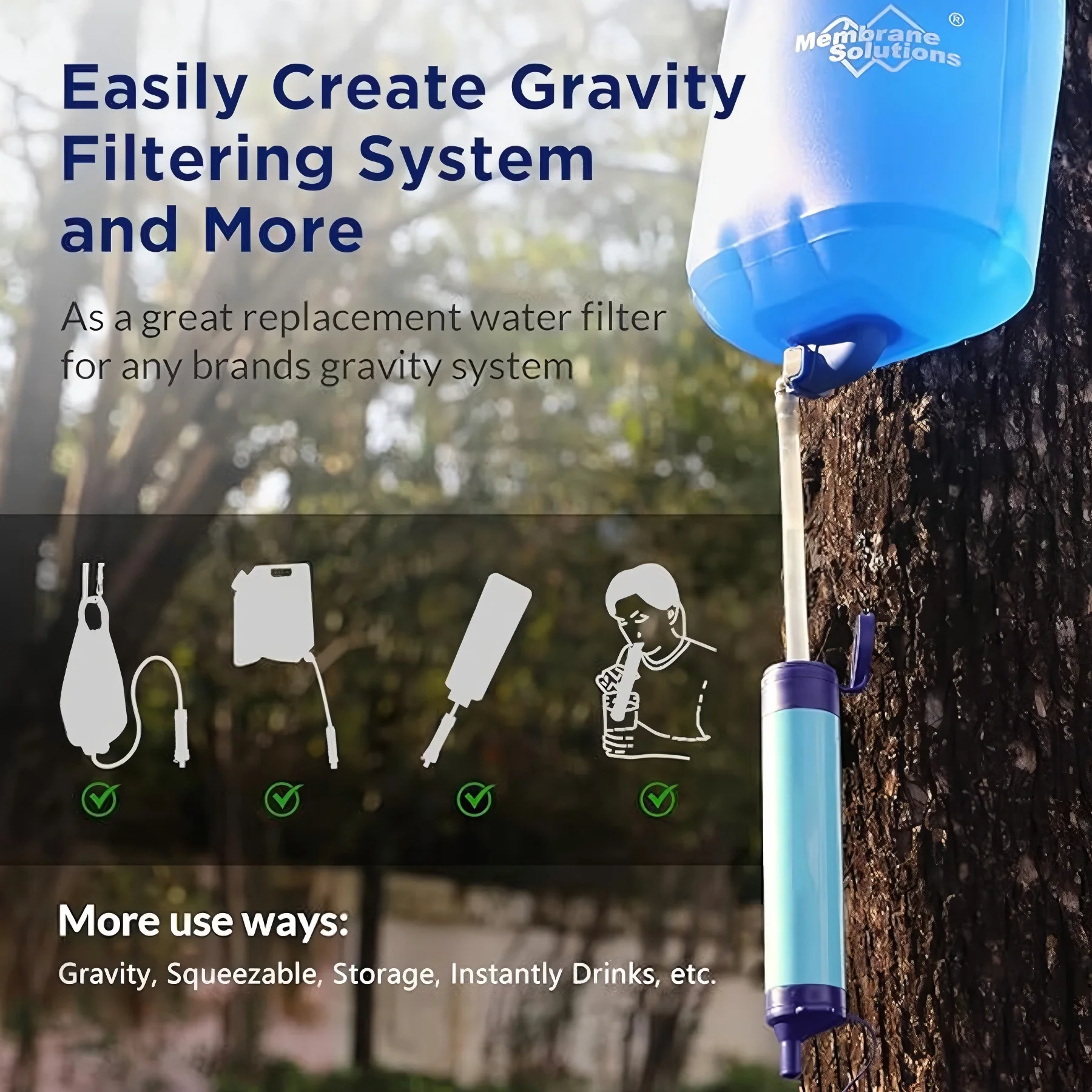 Survival Water Filter Portable Device